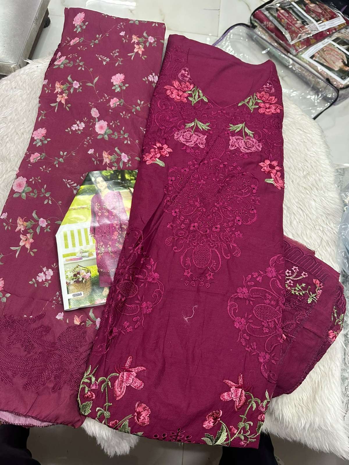 Falah Premium Cotton Collection Code - 50155 By Falah Designer Suits - 01 - 06 B