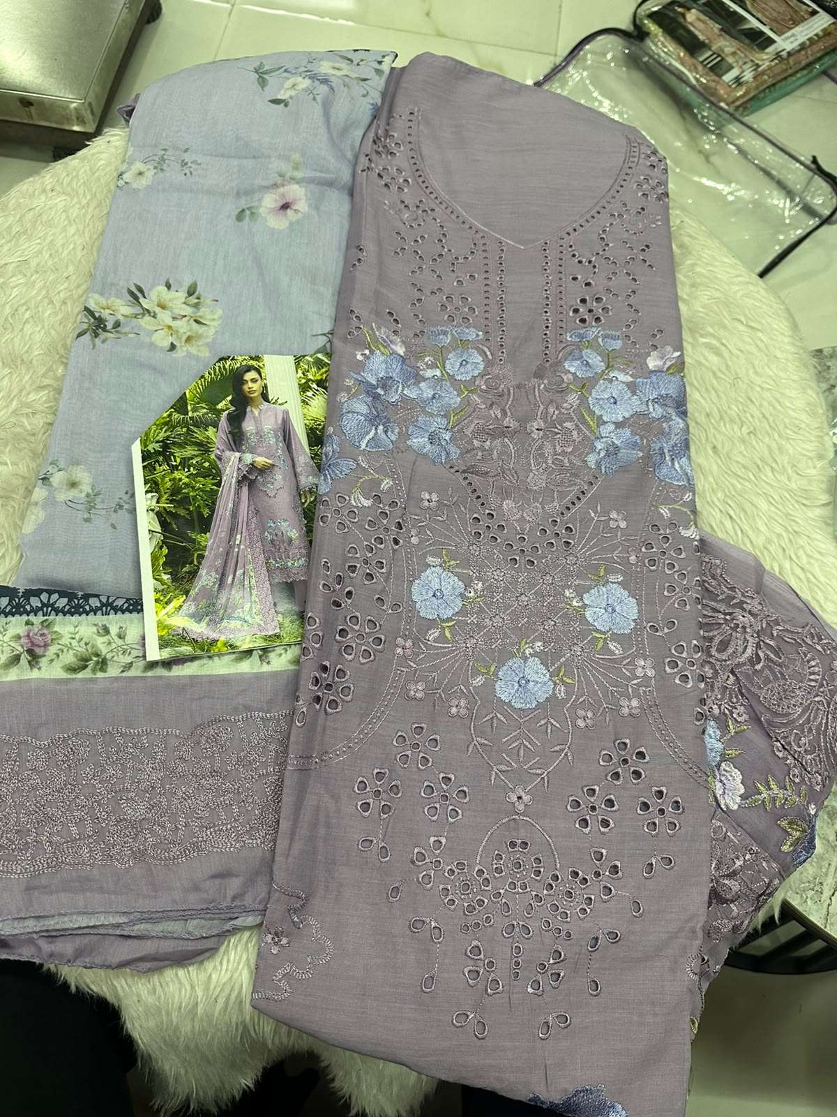 Falah Premium Cotton Collection Code - 50155 By Falah Designer Suits - 01