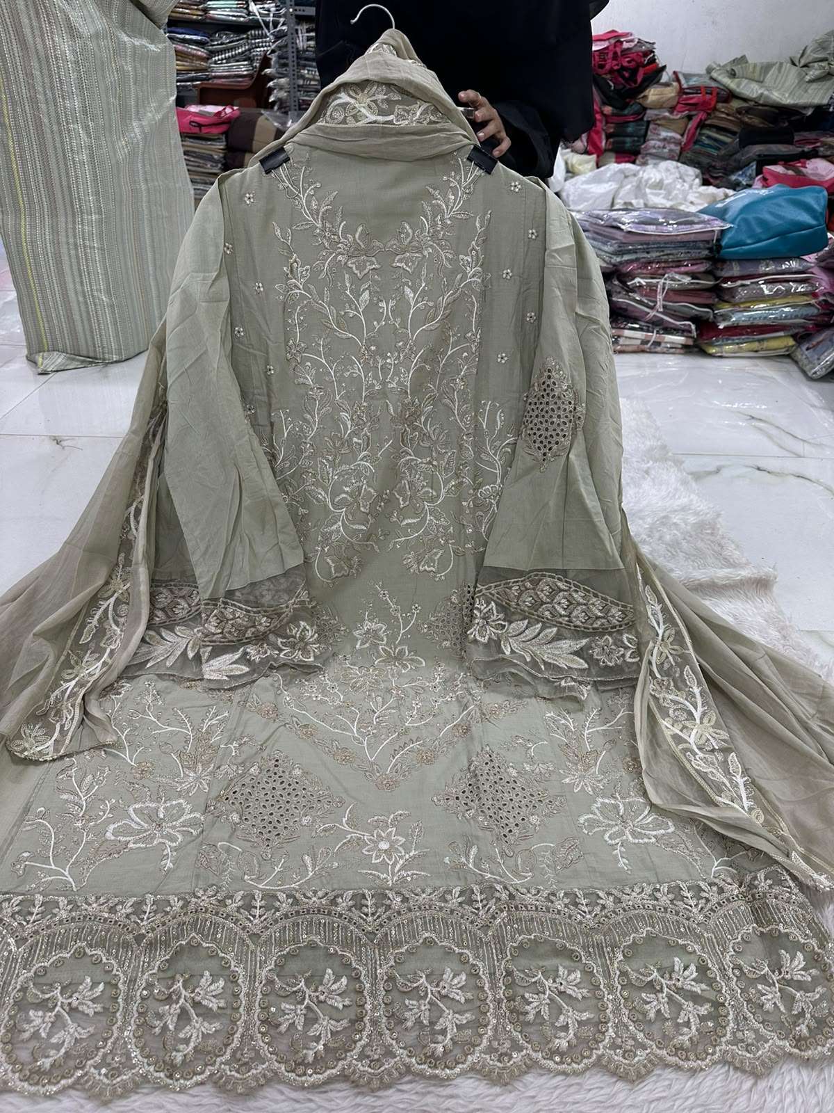 Falah Premium Party Wear Pure Cotton Collection Code - NOP55 By Falah Designer Suit - 03