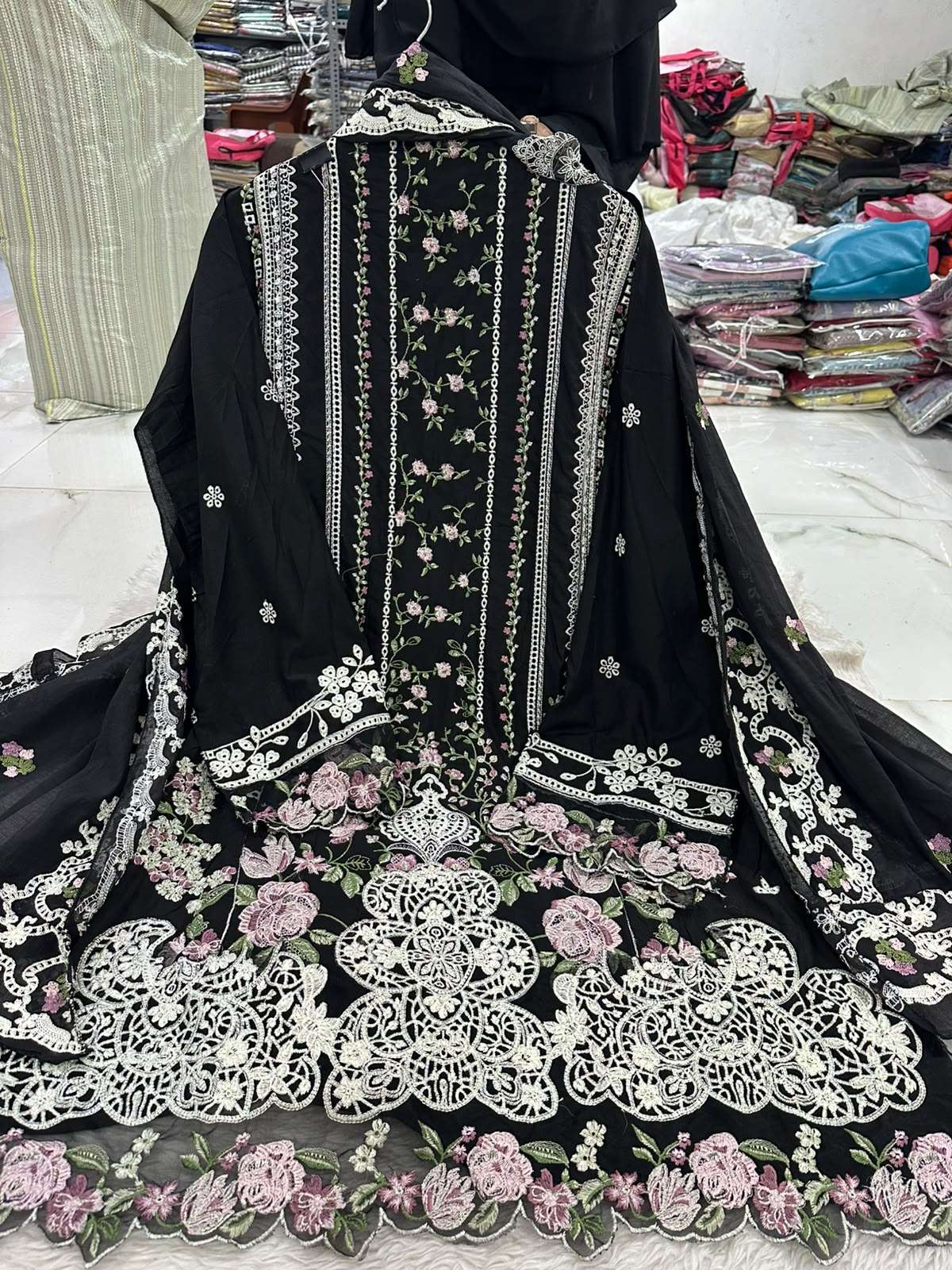 Falah Premium Party Wear Pure Cotton Collection Code - NOP55 By Falah Designer Suit - 08