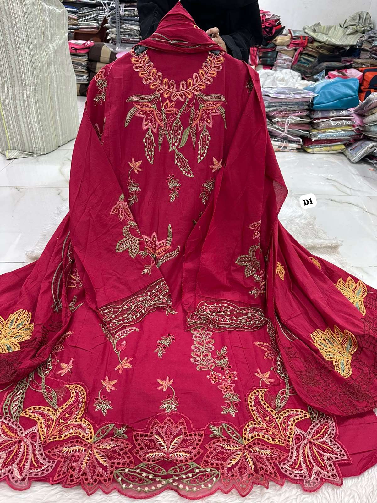 Falah Premium Party Wear Pure Cotton Collection Code - NOP55 By Falah Designer Suit - 10