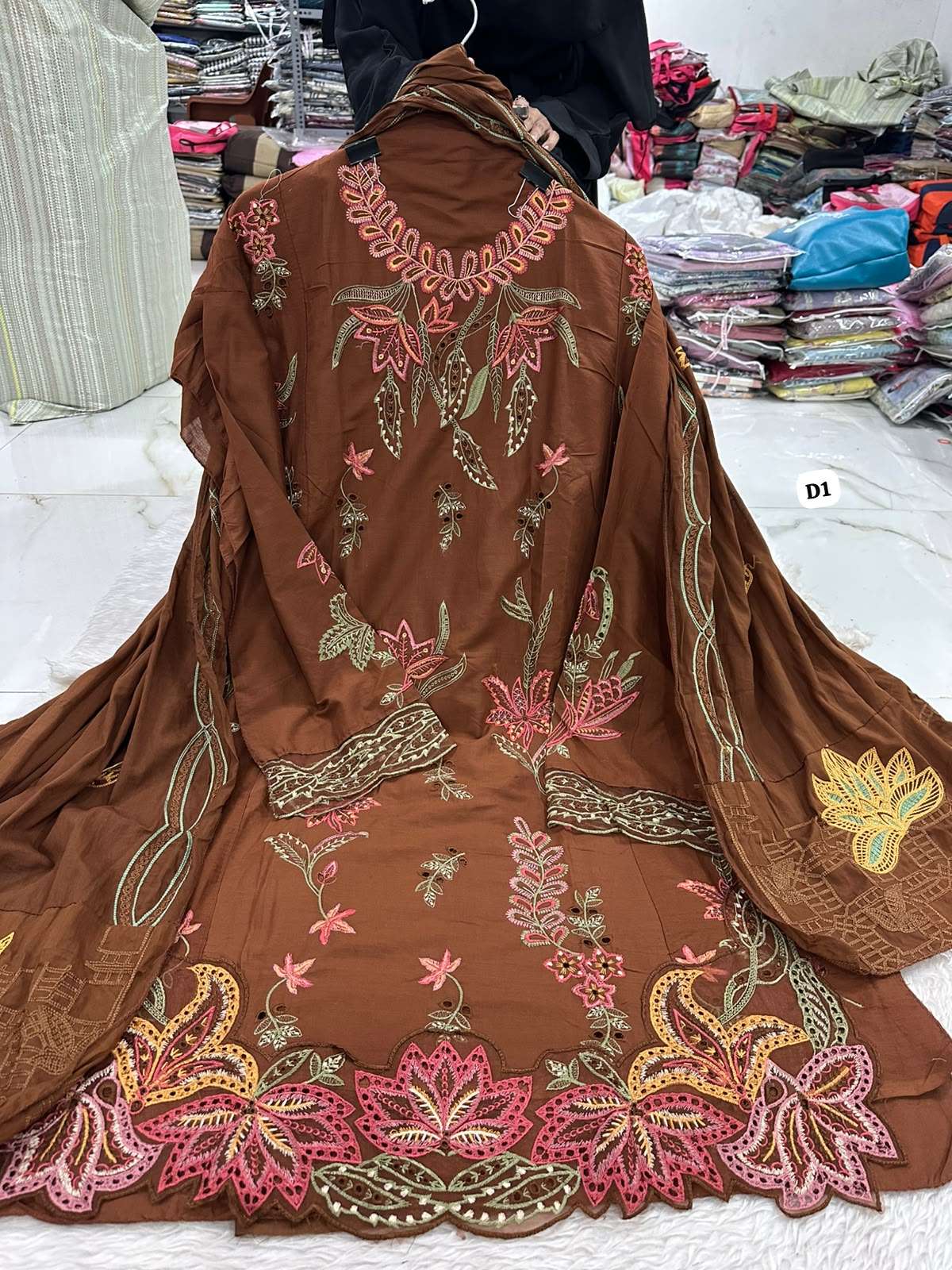 Falah Premium Party Wear Pure Cotton Collection Code - NOP55 By Falah Designer Suit - 11