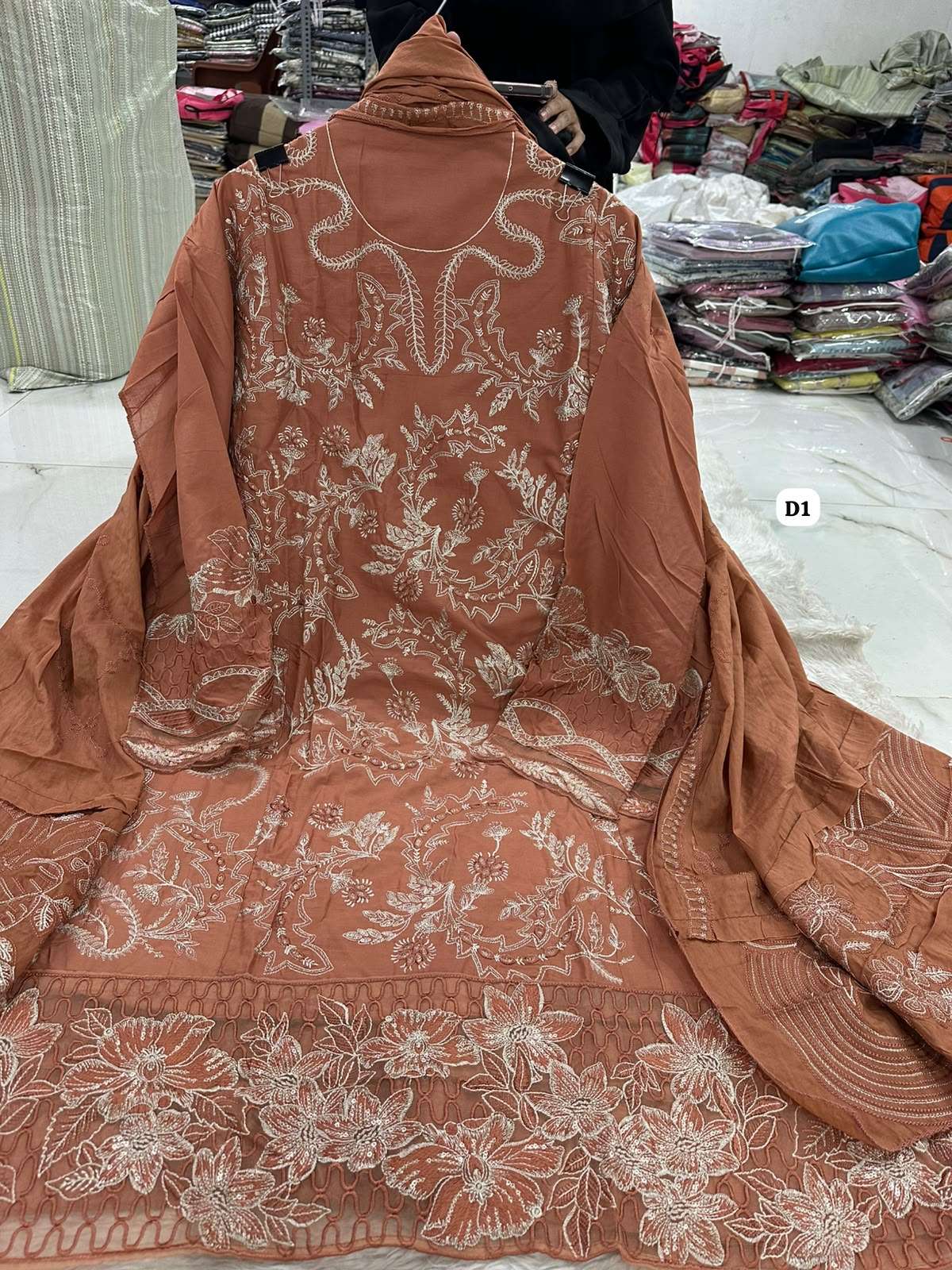 Falah Premium Party Wear Pure Cotton Collection Code - NOP55 By Falah Designer Suit - 14