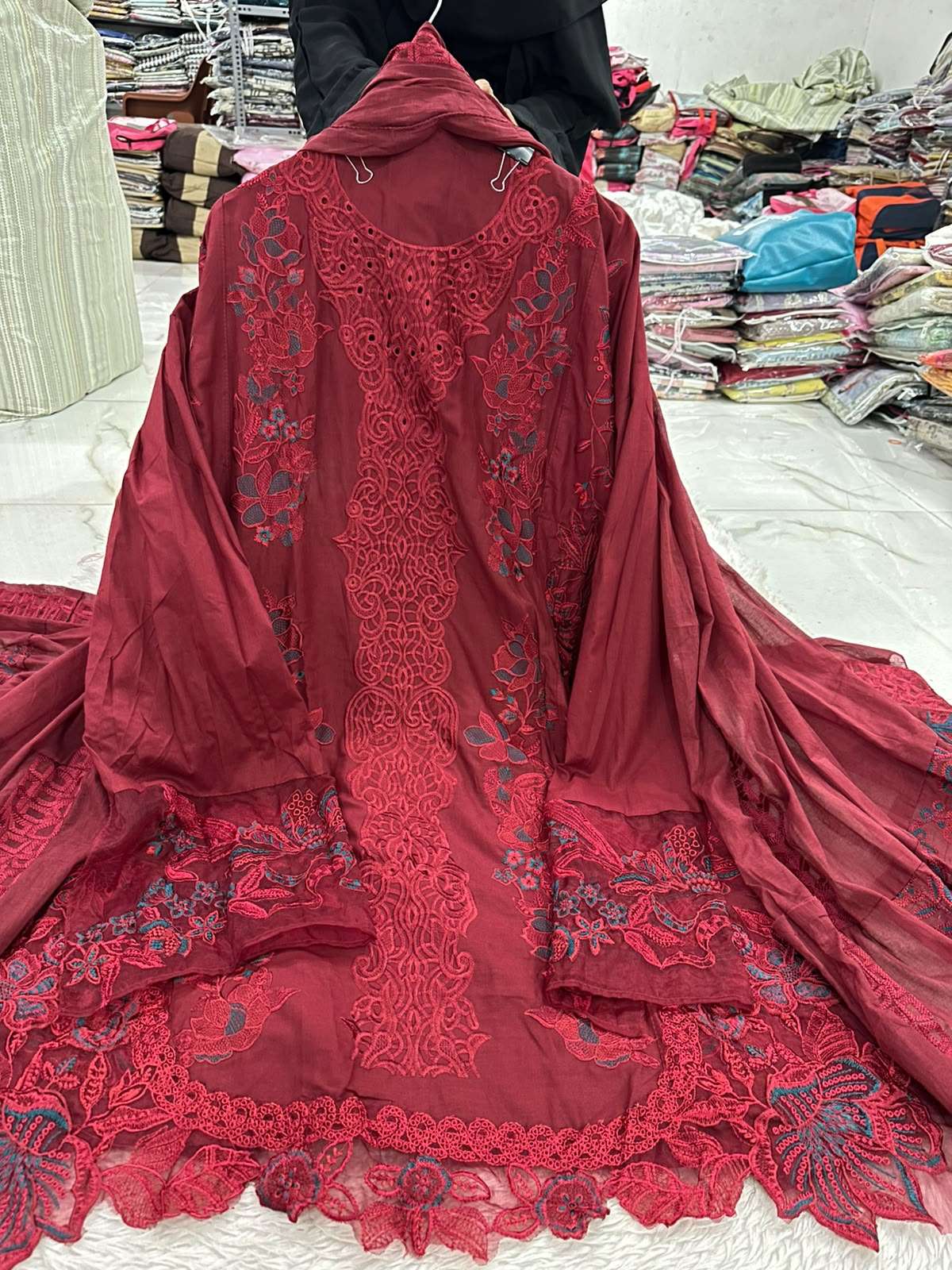 Falah Premium Party Wear Pure Cotton Collection Code - NOP55 By Falah Designer Suit - 17