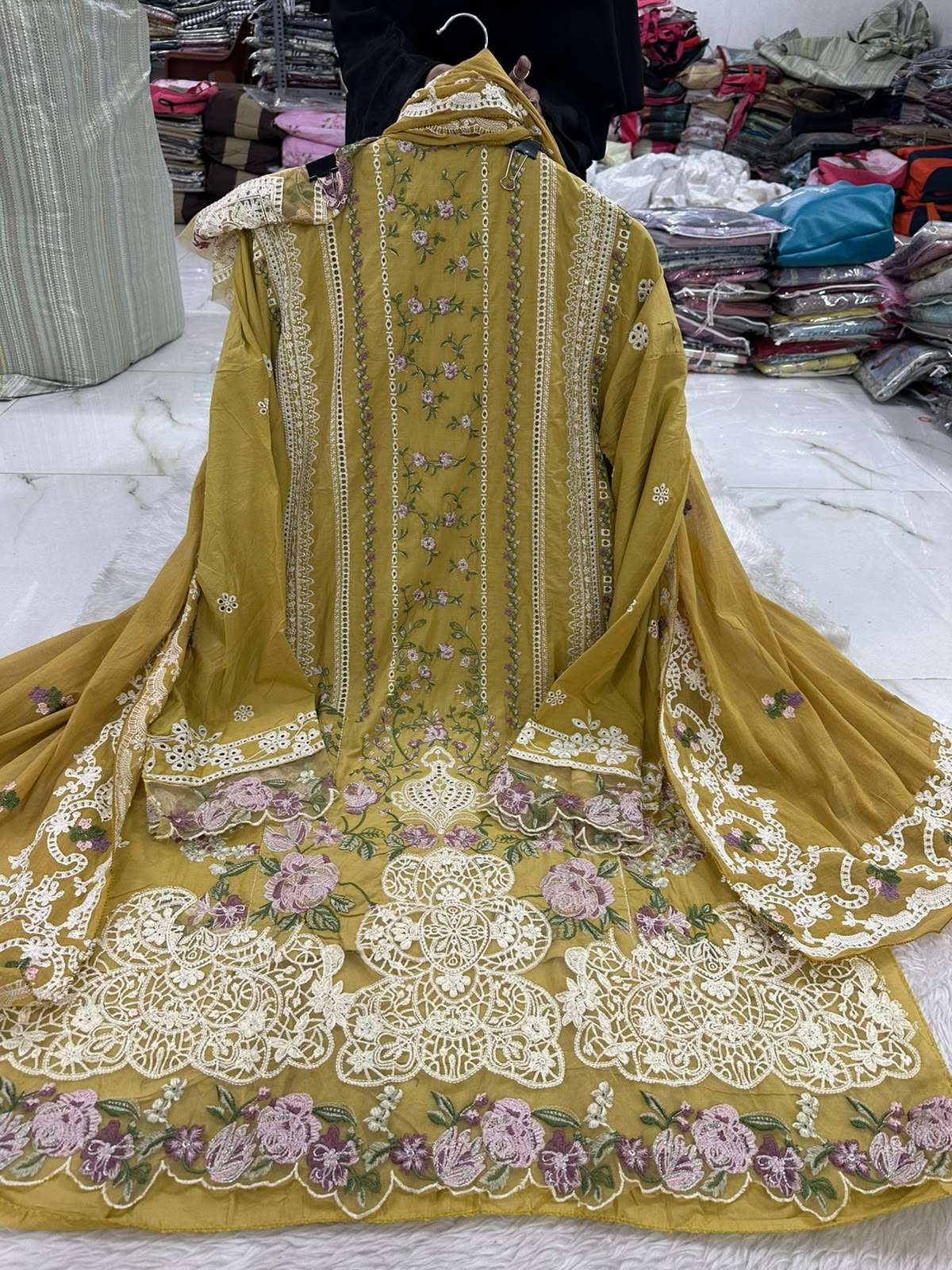 Falah Premium Party Wear Pure Cotton Collection Code - NOP55 By Falah Designer Suit - 18