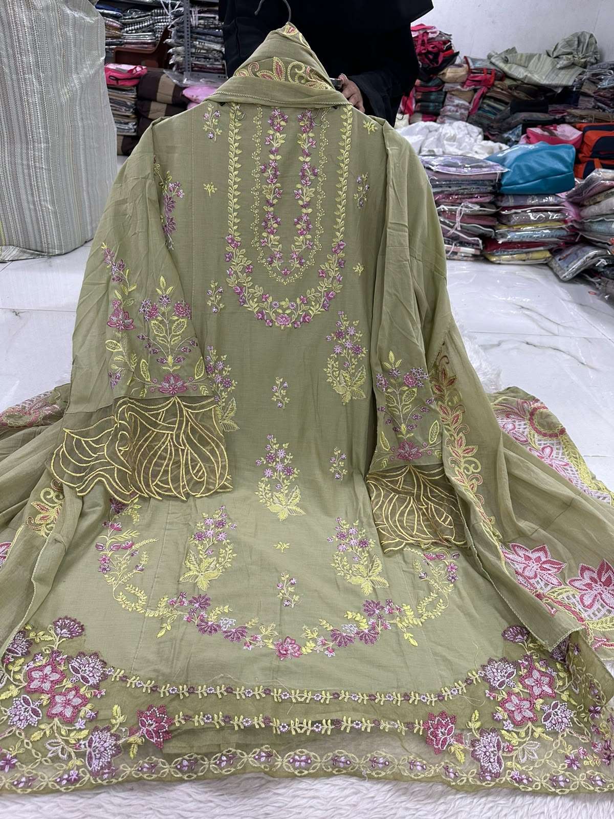 Falah Premium Party Wear Pure Cotton Collection Code - NOP55 By Falah Designer Suit - 19