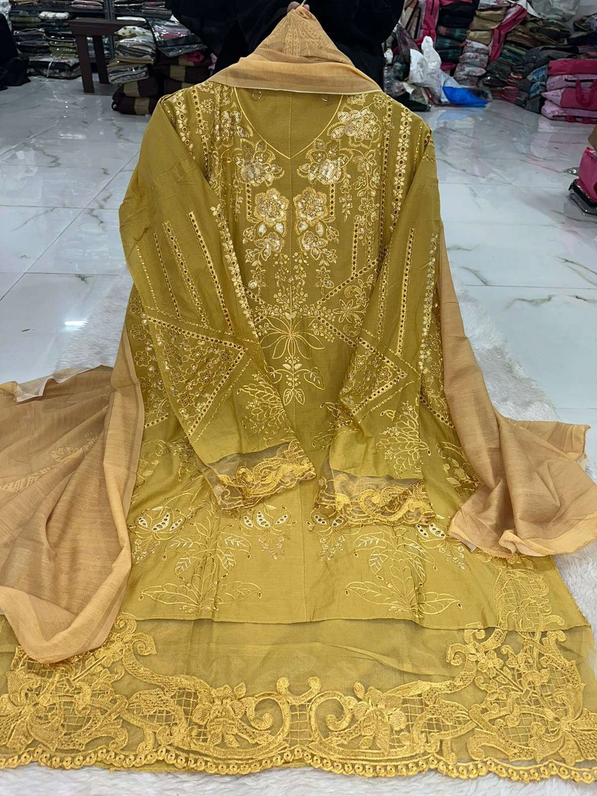 Falah Premium Pure Cotton Collection Code - NOP43 By Falah Designer Suits - 01