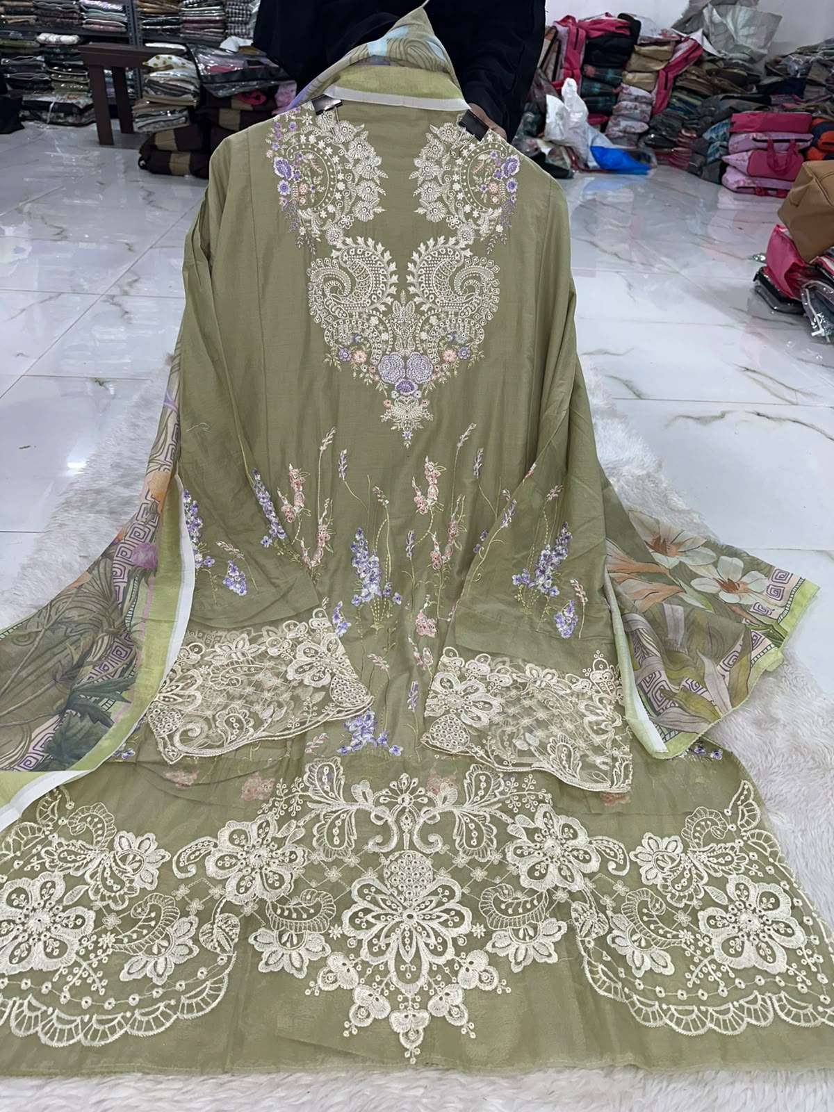 Falah Premium Pure Cotton Collection Code - NOP43 By Falah Designer Suits - 05