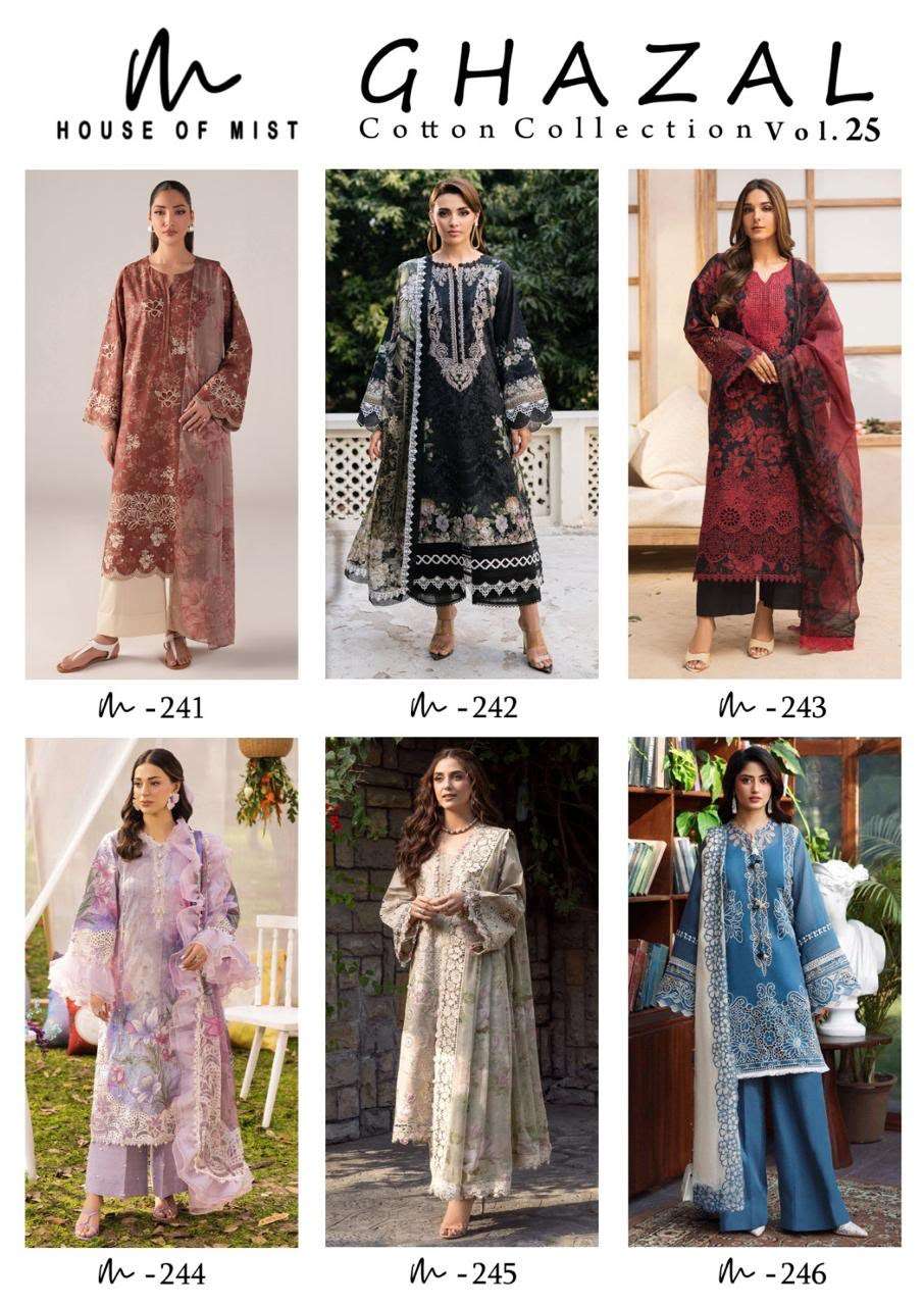 GHAZAL COTTON COLLECTION VOL - 25 BY HOUSE OF MIST - 01 - 06