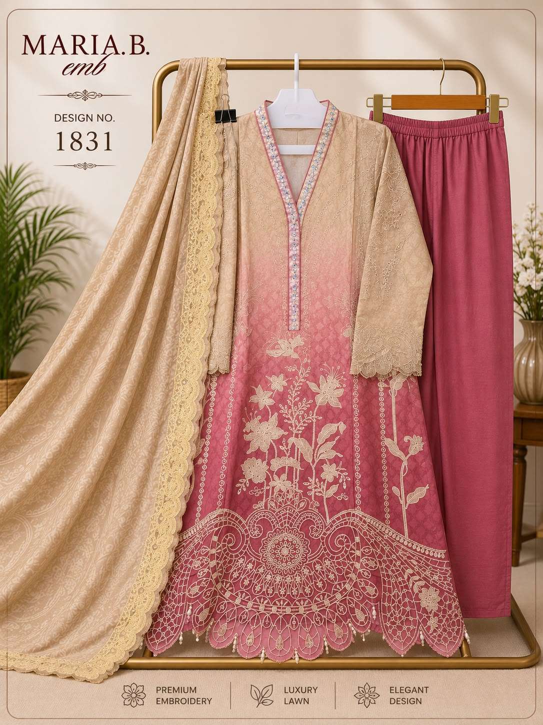 MARIA B DESIGN NO. 1831 READY TO WEAR BY DEEPSY SUITS - 01