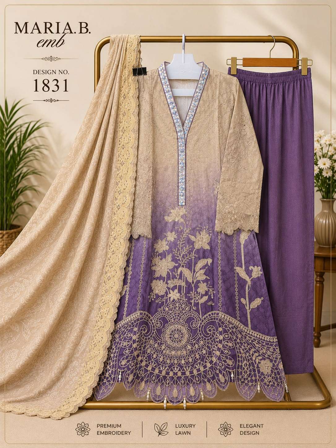 MARIA B DESIGN NO. 1831 READY TO WEAR BY DEEPSY SUITS - 02