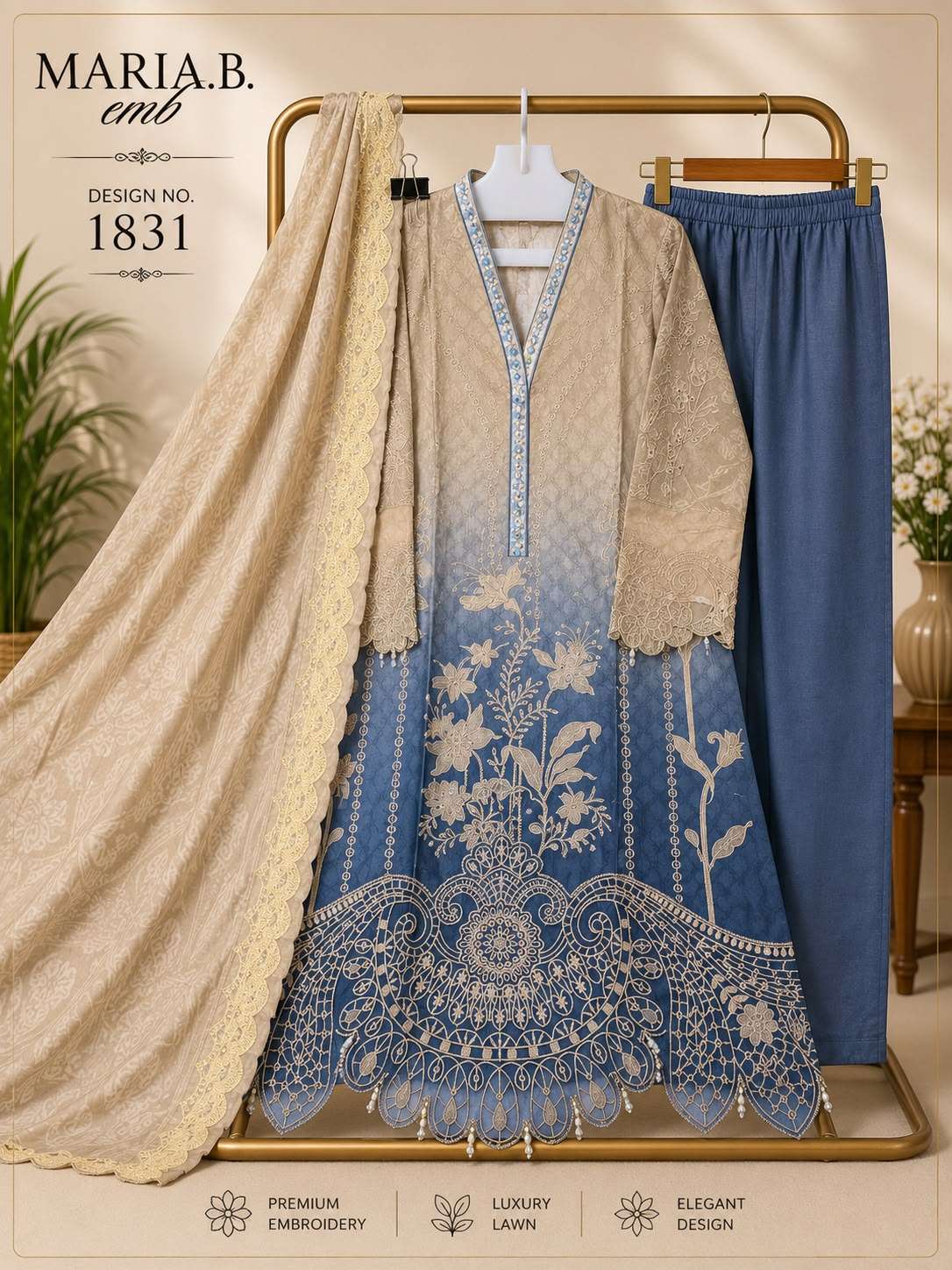 MARIA B DESIGN NO. 1831 READY TO WEAR BY DEEPSY SUITS - 03