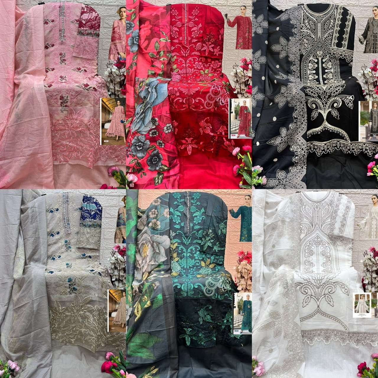 MARIYA B LUXURY LAWN COLLECTION VOL - 07 OPEN PIC BY SHREE FABS - 01 - 06 B