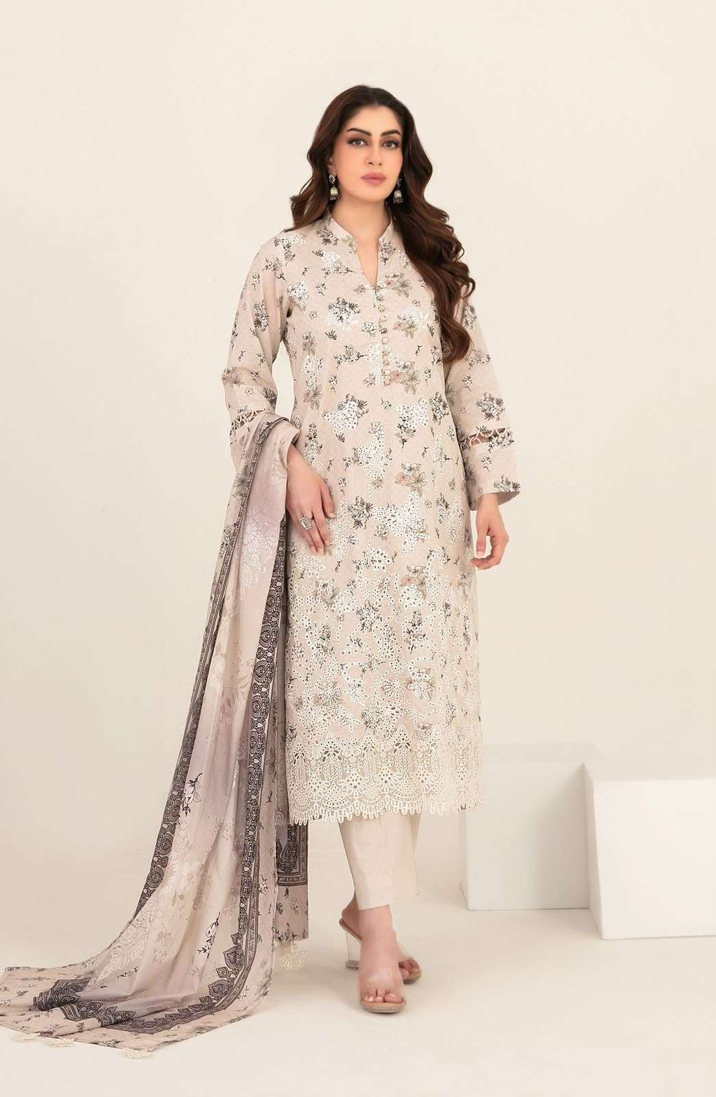 MEEM LAWN EMBROIDERED COLLECTION BY TAWAKKAL - 05