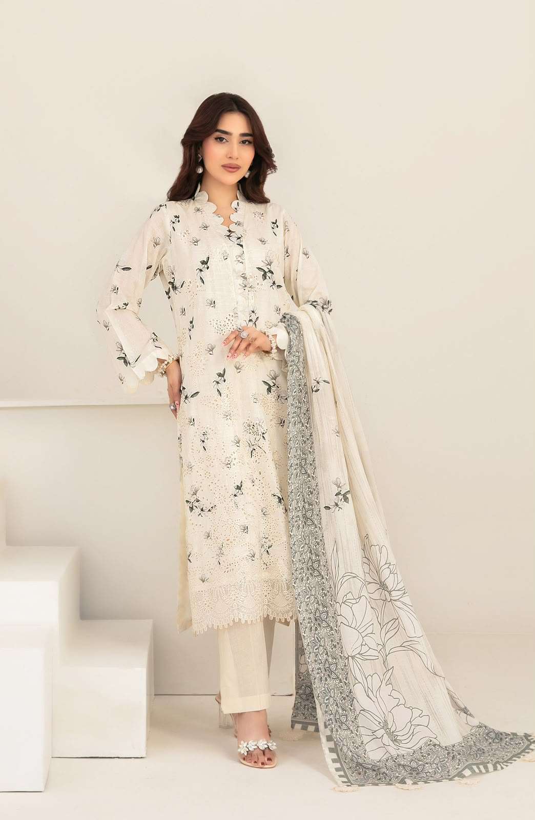 MEEM LAWN EMBROIDERED COLLECTION BY TAWAKKAL - 08