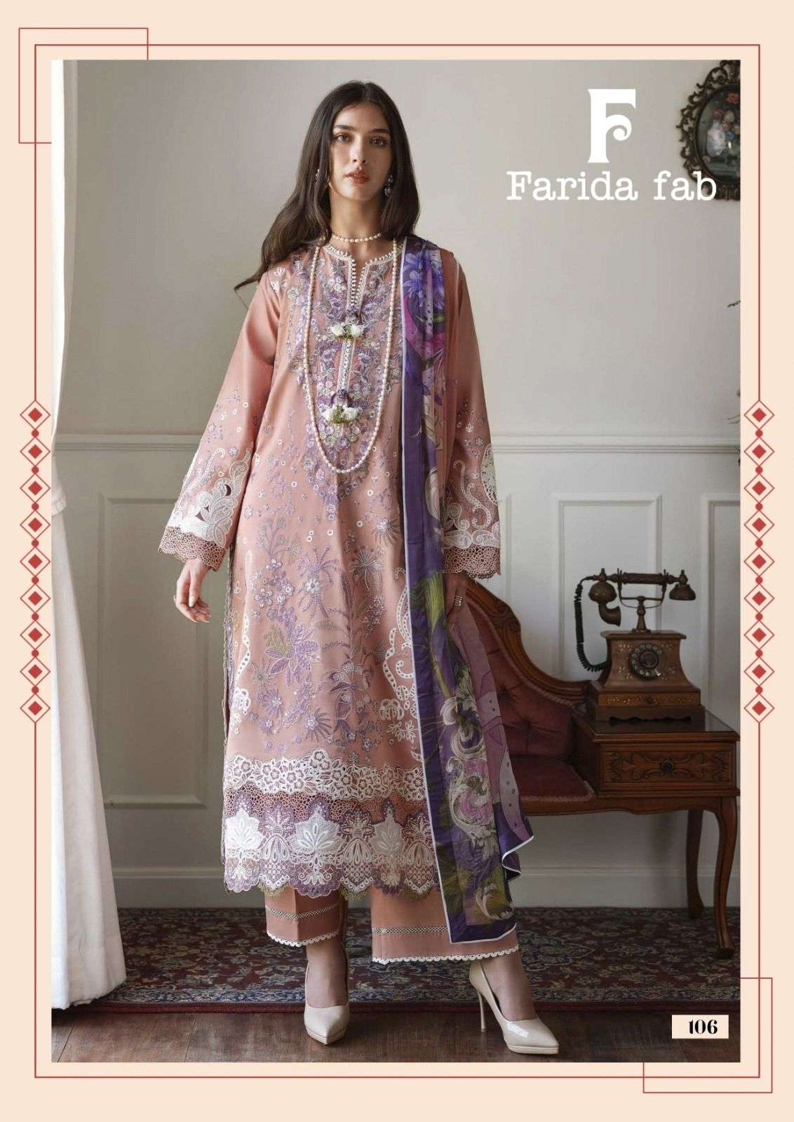 MUSHQ HEAVY LUXURY LAWN COLLECTION BY FARIDA FAB - 06