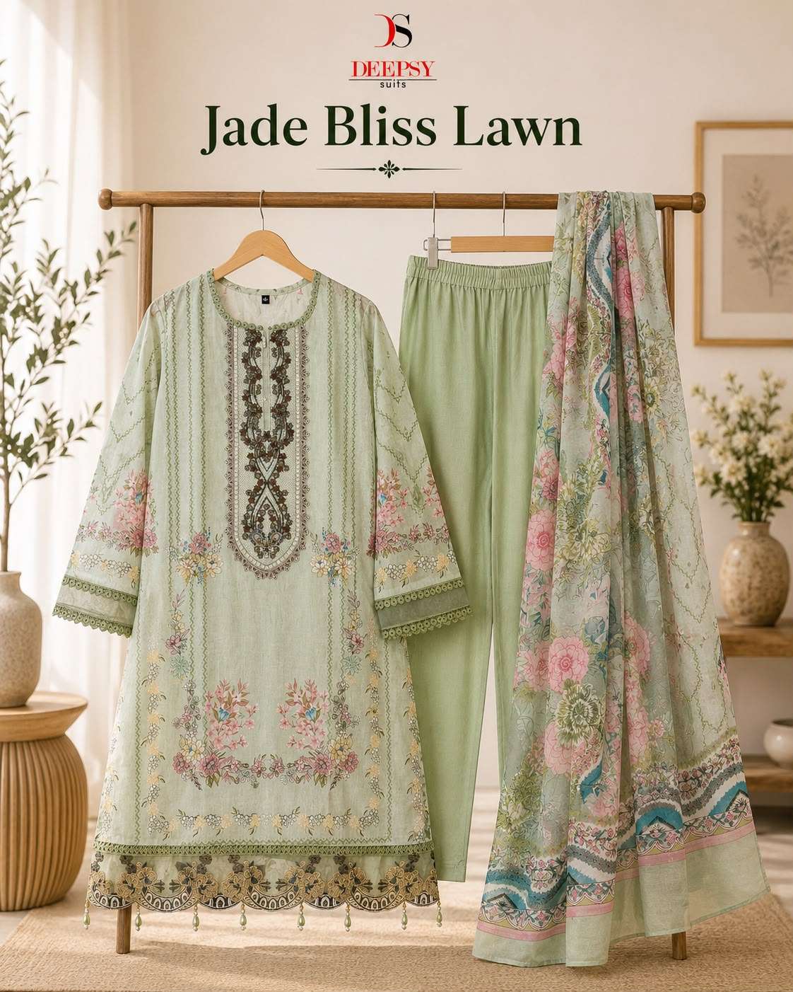 READY TO WEAR JADE BLISS LAWN COLLECTION BY DEEPSY SUITS - 01