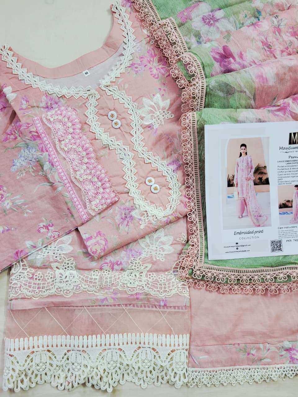 RTW EMBROIDERY CHICKAN KARI LAWN 2026 VOL - 01 BY MAUSUMMERY - 01