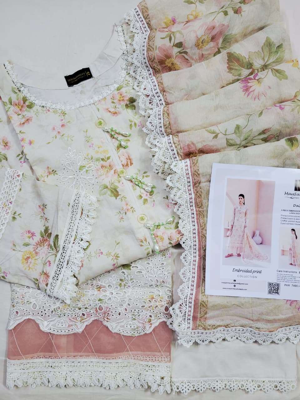 RTW EMBROIDERY CHICKAN KARI LAWN 2026 VOL - 01 BY MAUSUMMERY - 09