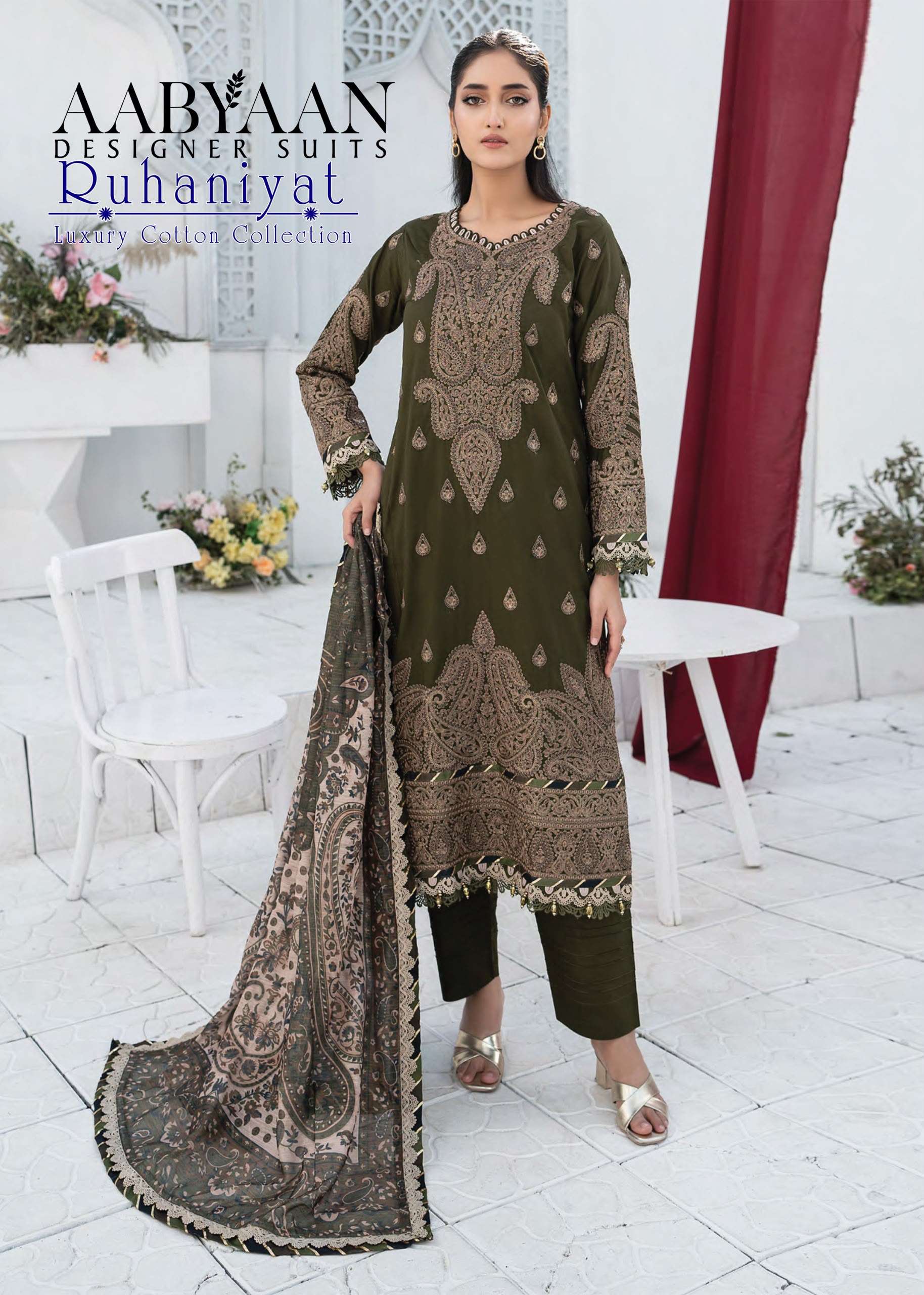RUHANIYAT VOL - 12 BY AABYAAN DESIGNER SUIT - 05