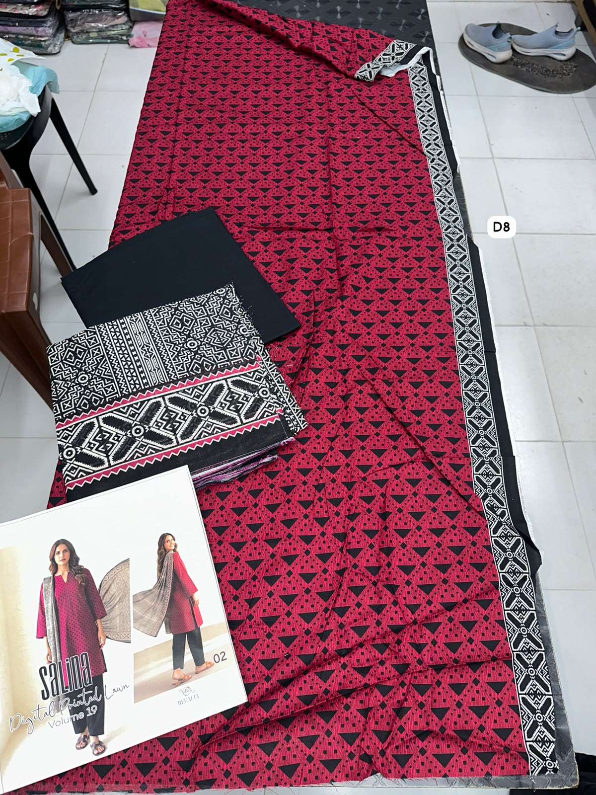 SALINA PRINTED LAWN COLLECTION VOL - 19 BY REGALIA TEXTILES - 08