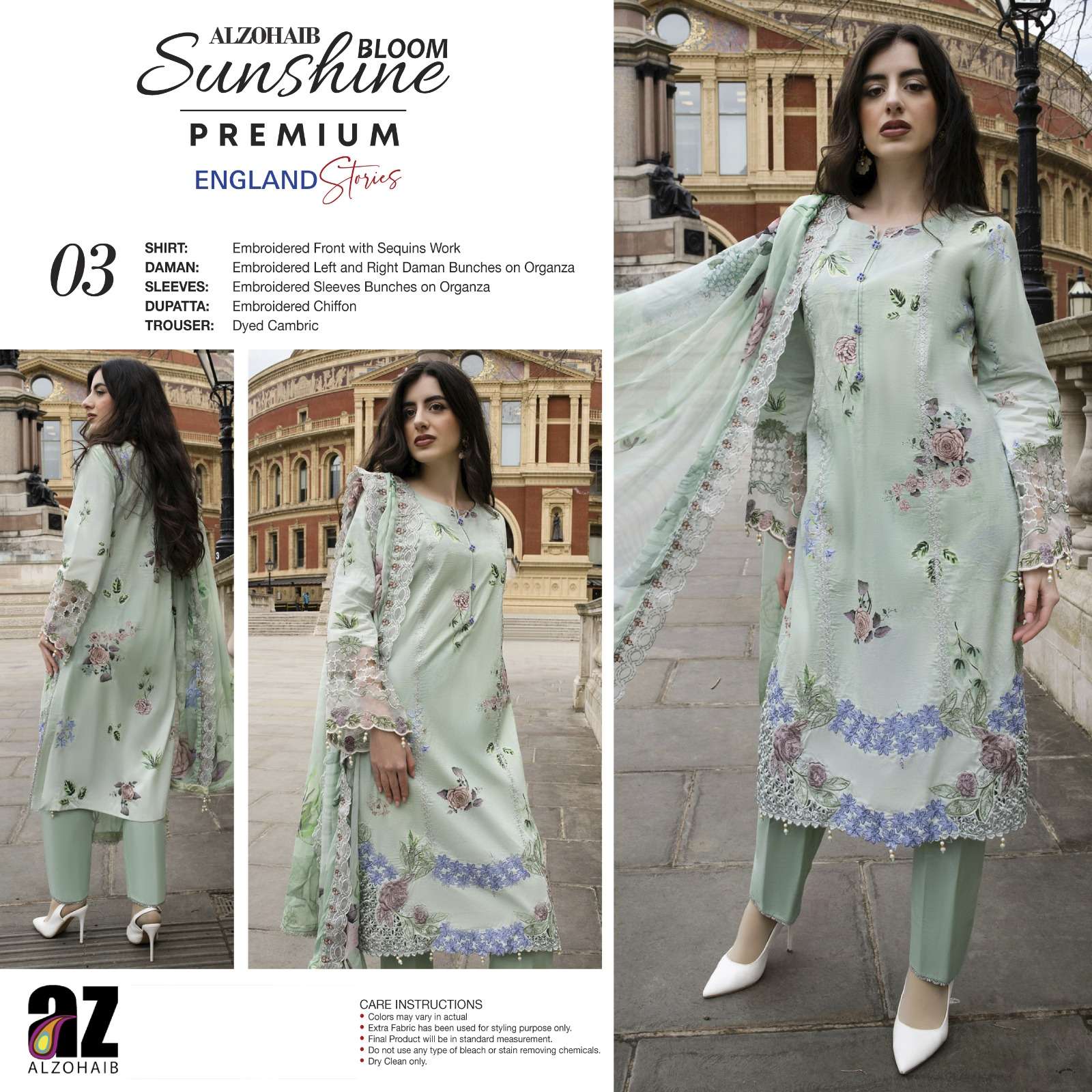SUNSHINE BLOOM PREMIUM EDITION ENGLAND STORIES BY AL ZOHAIB TEXTILES - 03