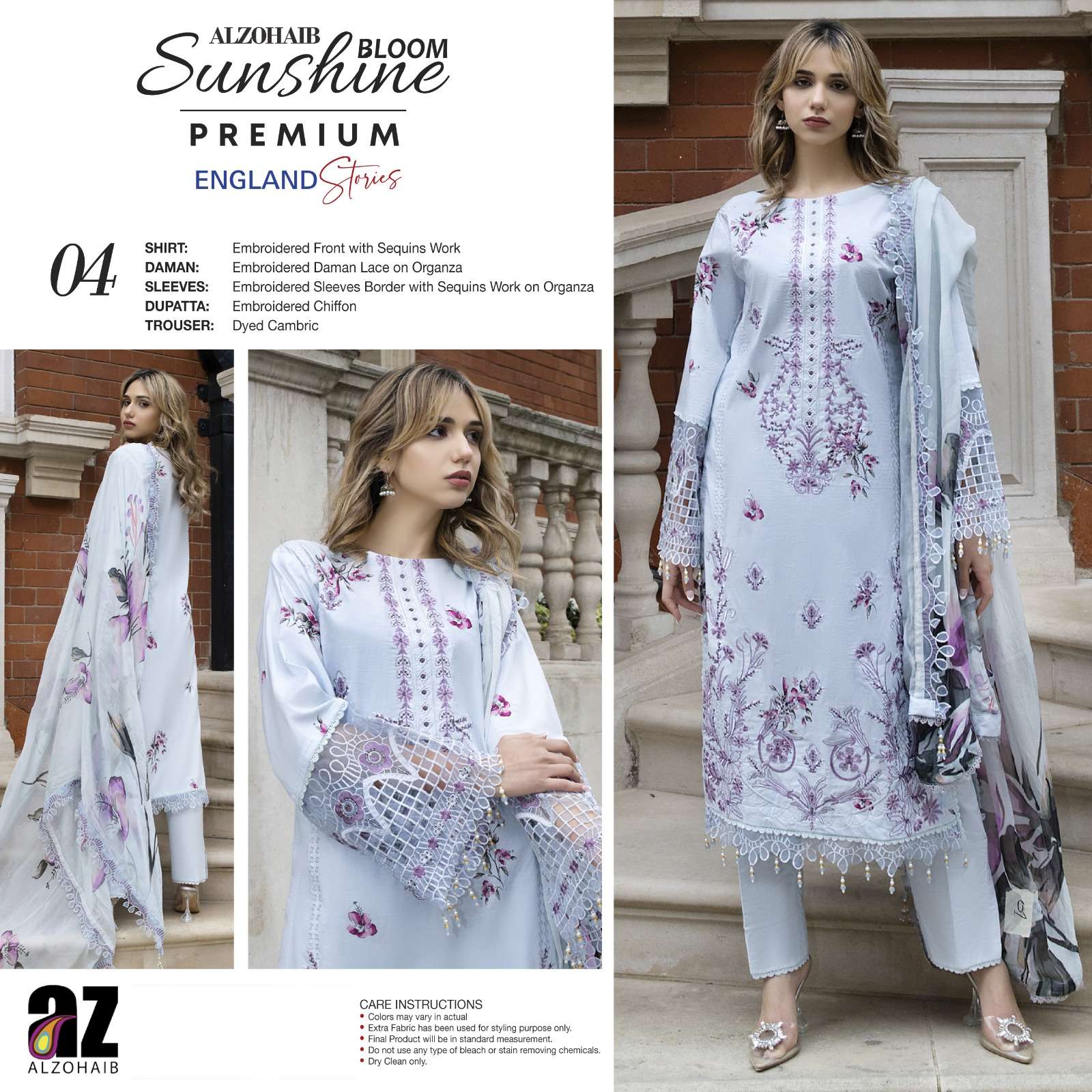 SUNSHINE BLOOM PREMIUM EDITION ENGLAND STORIES BY AL ZOHAIB TEXTILES - 04