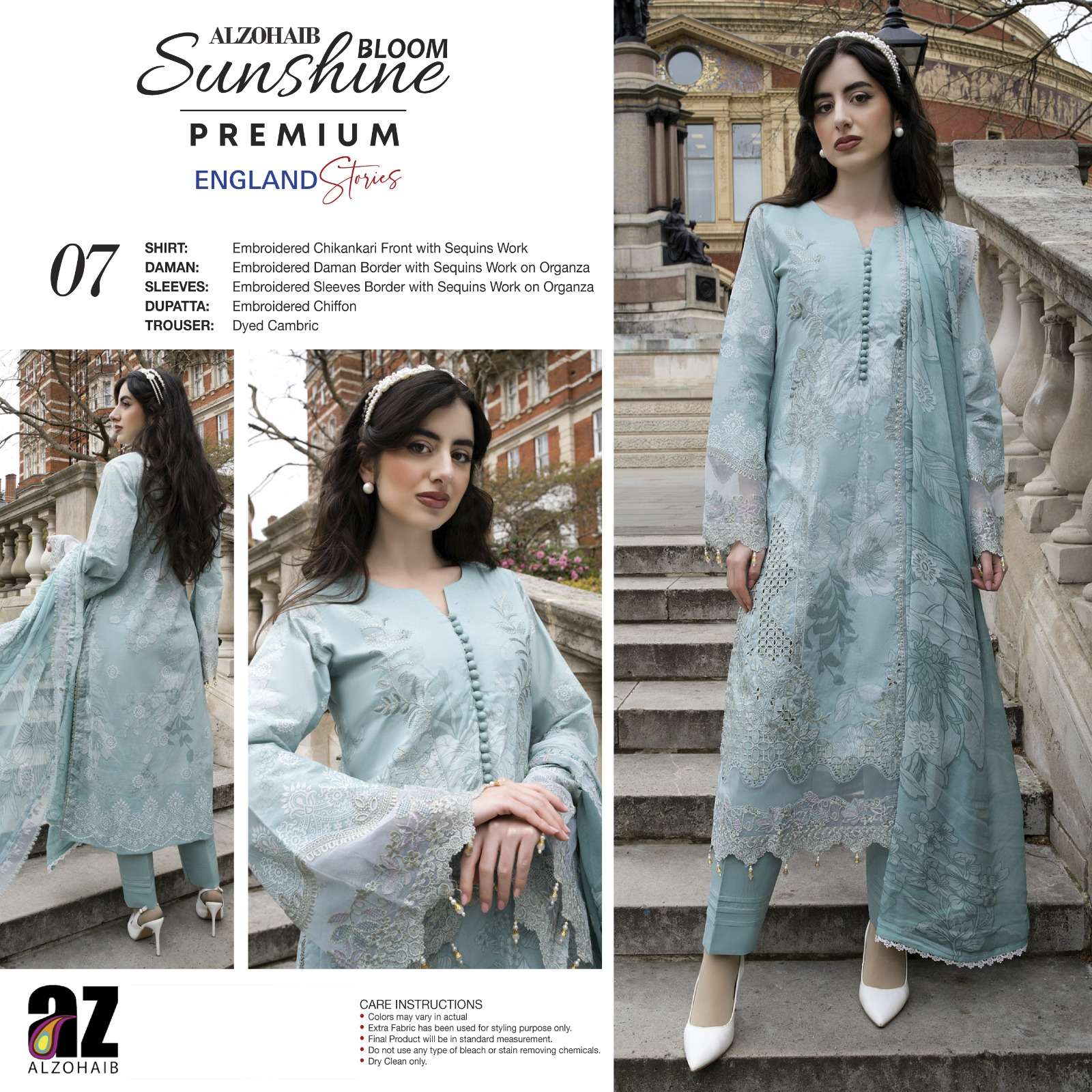 SUNSHINE BLOOM PREMIUM EDITION ENGLAND STORIES BY AL ZOHAIB TEXTILES - 07