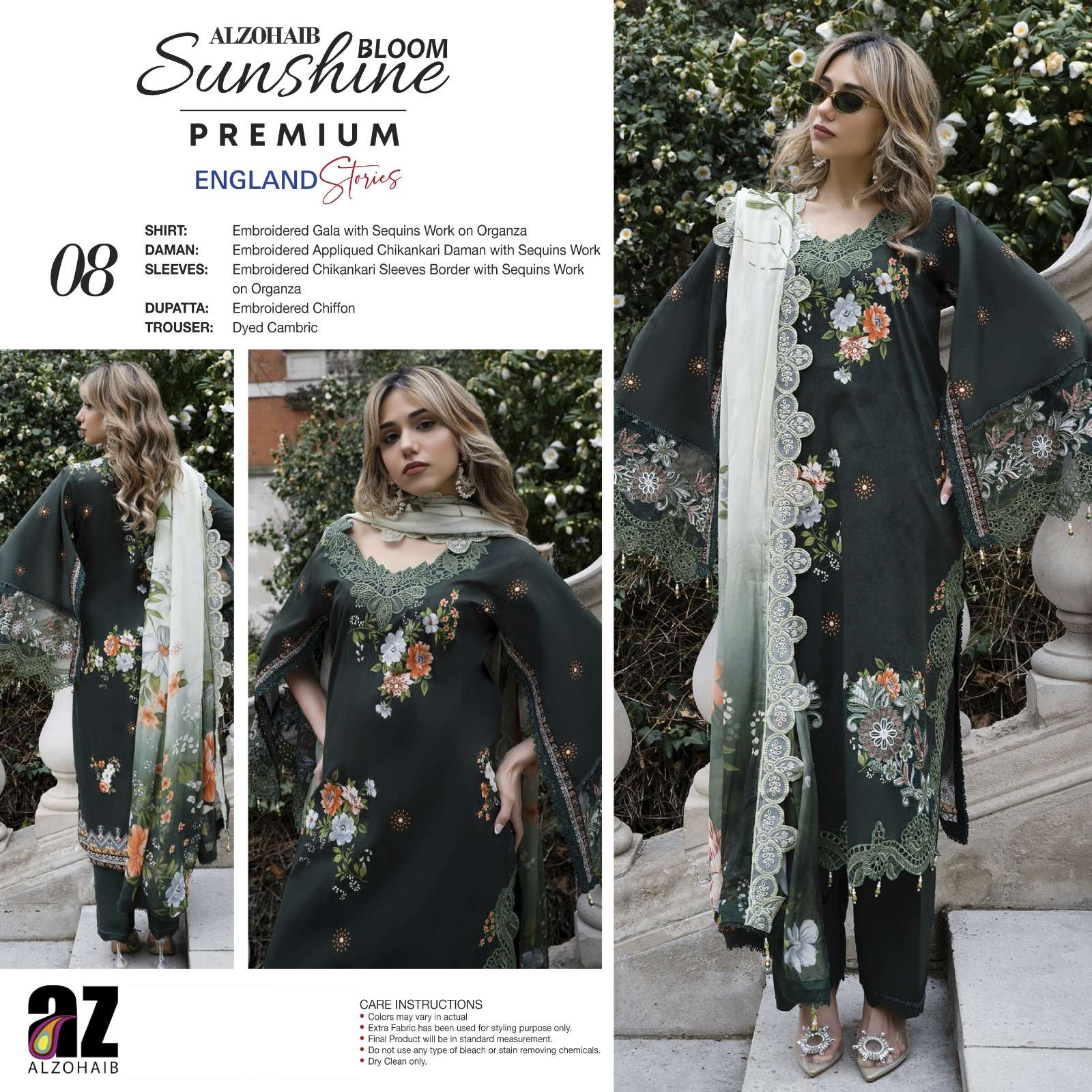 SUNSHINE BLOOM PREMIUM EDITION ENGLAND STORIES BY AL ZOHAIB TEXTILES - 08