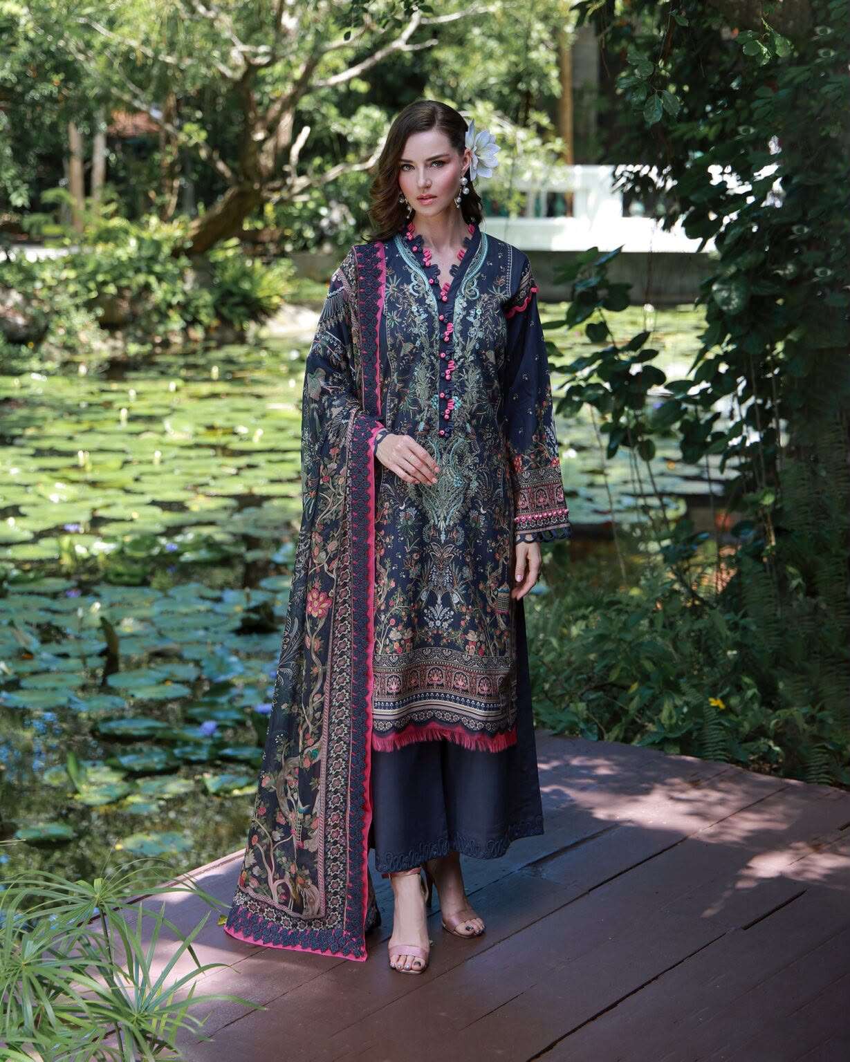 URBANE EMBROIDERED LAWNS BY JADE - 01
