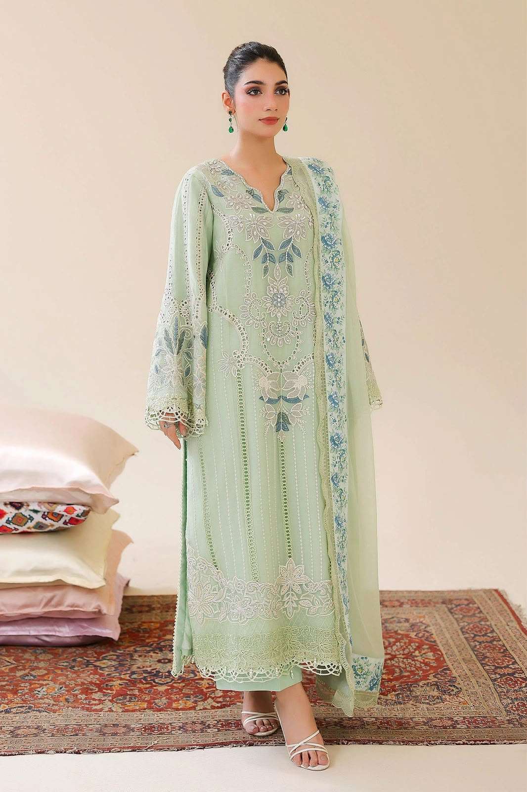 BAHAAR SEMISTITCHED CHIFFON COLLECTION BY ZA CLOTHES - 02