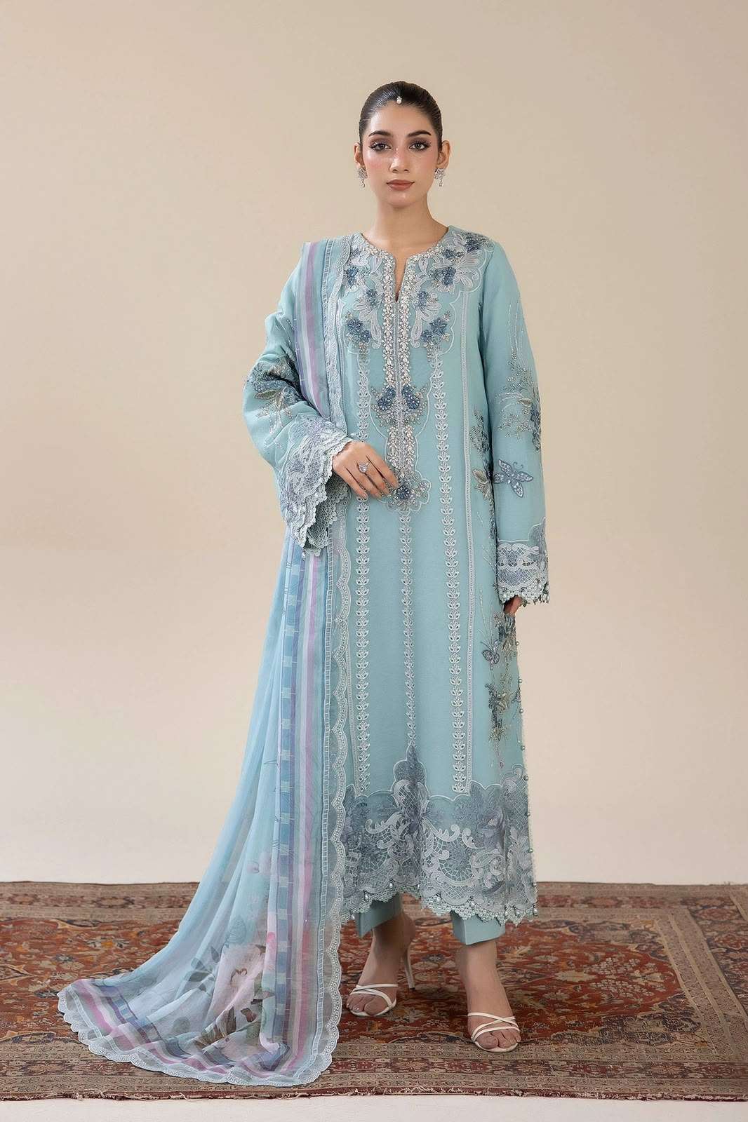 BAHAAR SEMISTITCHED CHIFFON COLLECTION BY ZA CLOTHES - 03