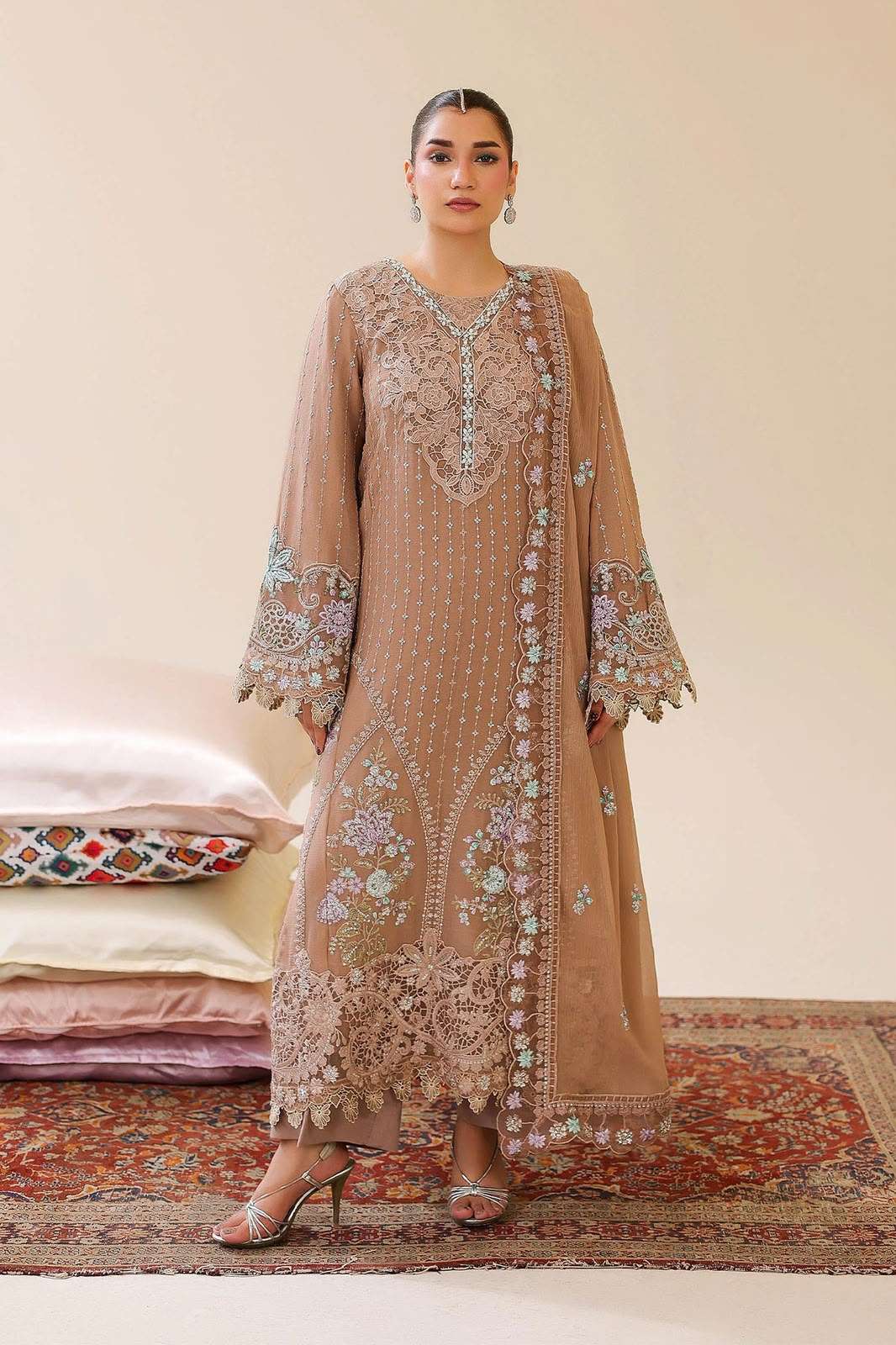 BAHAAR SEMISTITCHED CHIFFON COLLECTION BY ZA CLOTHES - 05