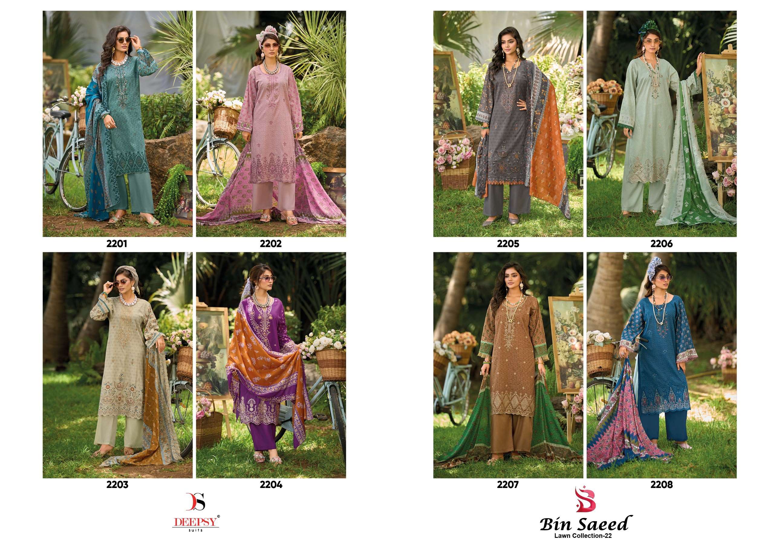 BIN SAEED VOL - 22 READY TO WEAR COLLECTION BY DEEPSY SUITS - 01 - 08