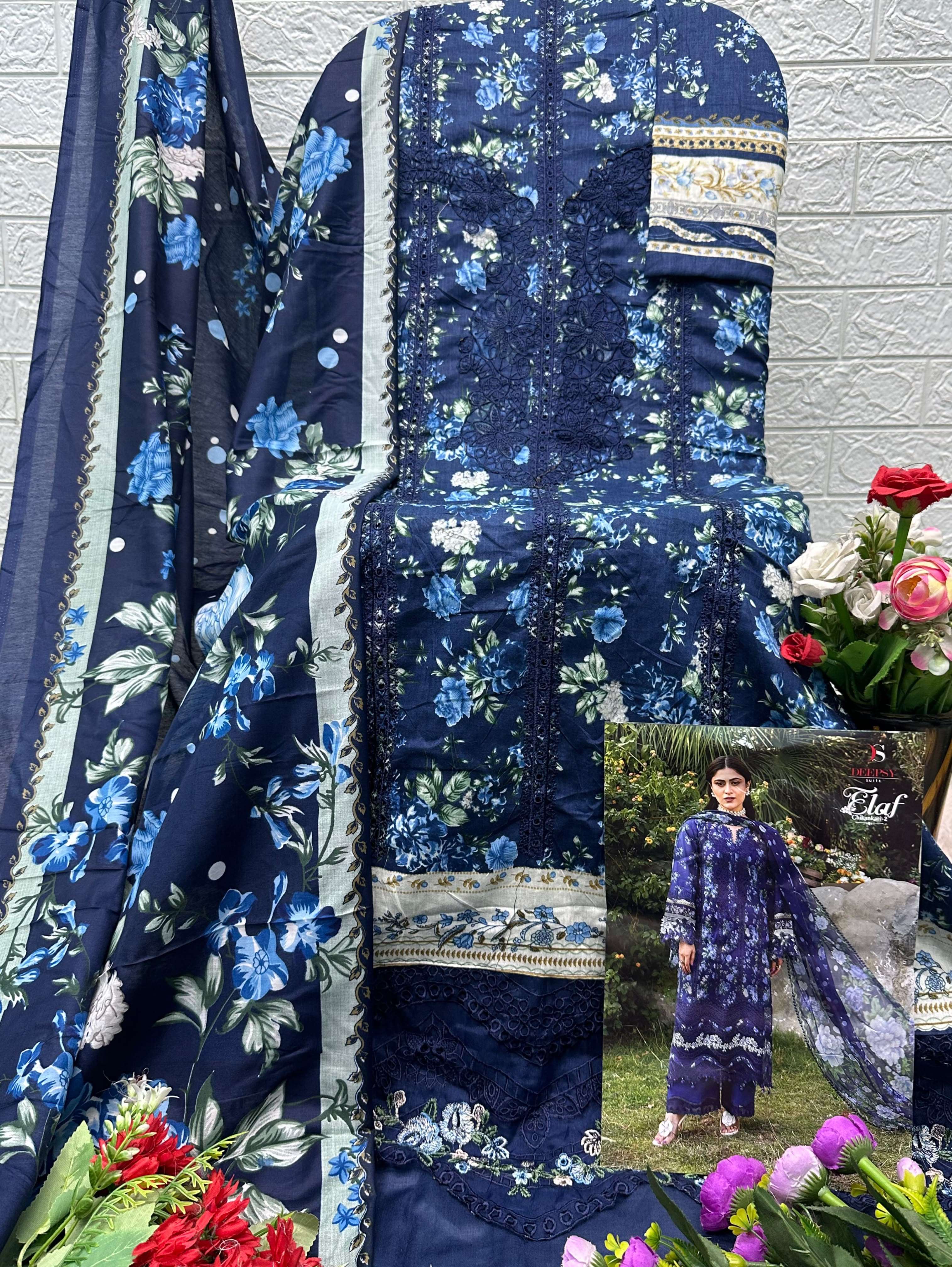 ELAF CHIKANKARI - 02 OPEN PICS BY DEEPSY SUITS - 01