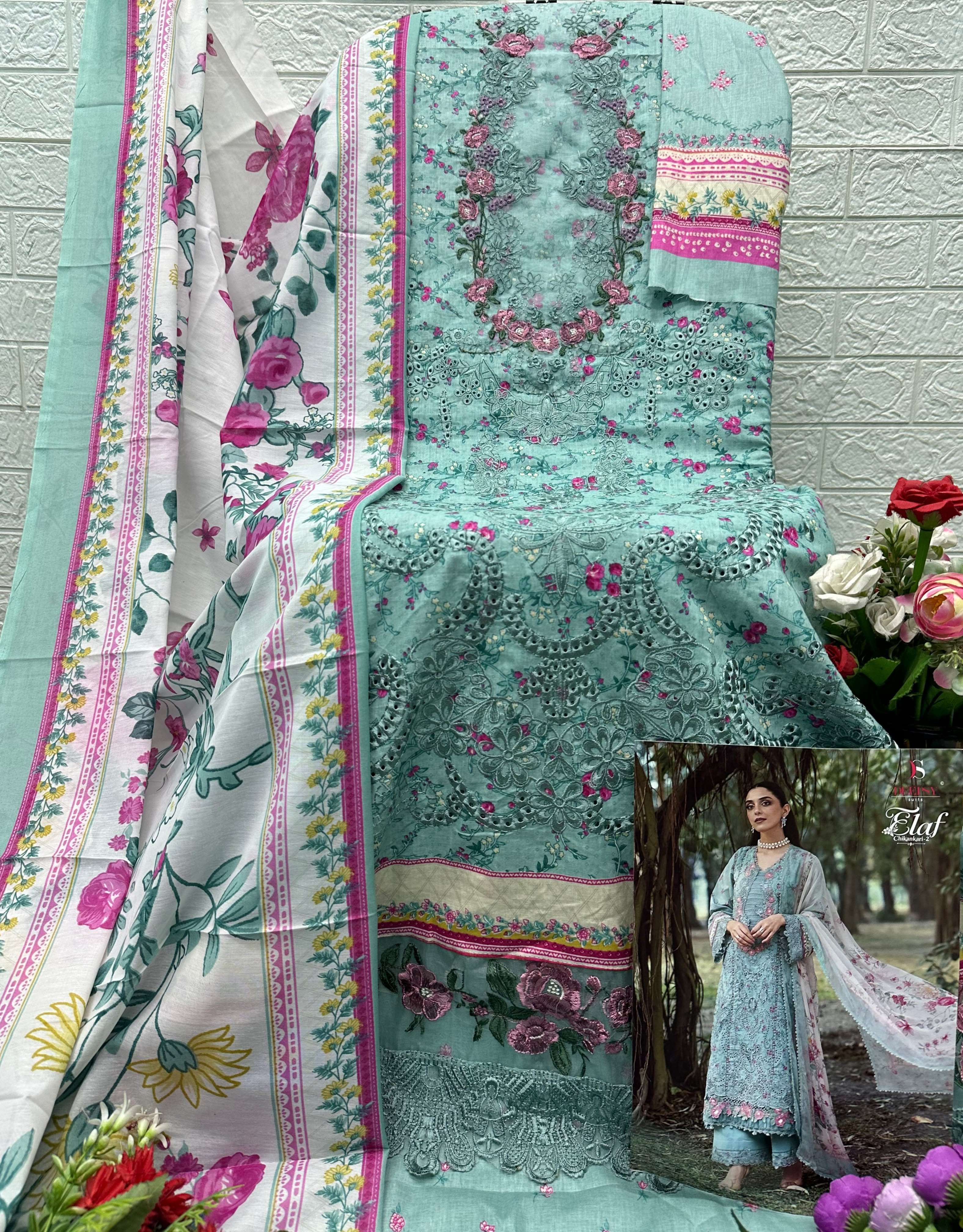 ELAF CHIKANKARI - 02 OPEN PICS BY DEEPSY SUITS - 03