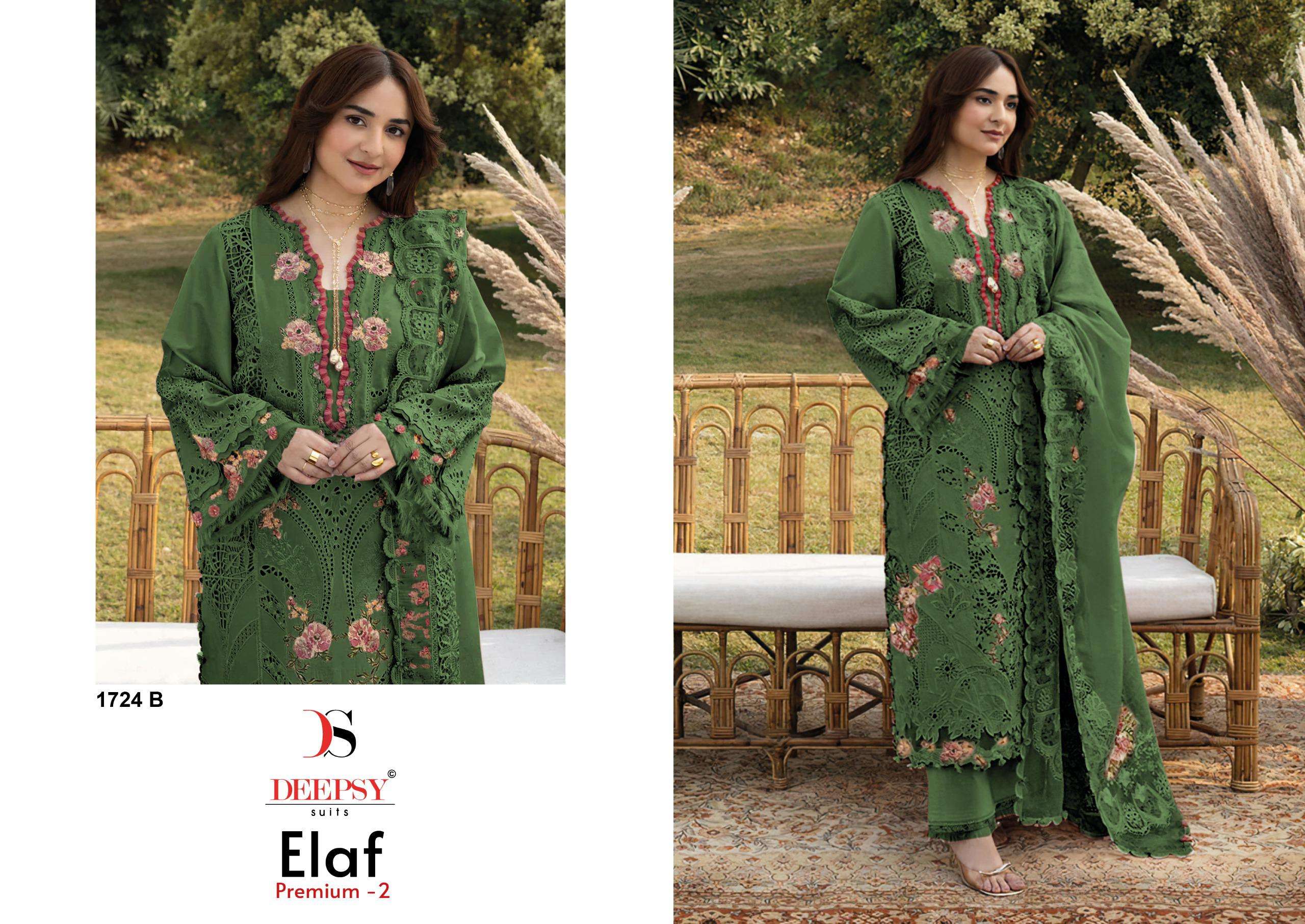 ELAF PREMIUM - 02 DESIGN NO. 1724 ABCDE BY DEEPSY SUITS - 02