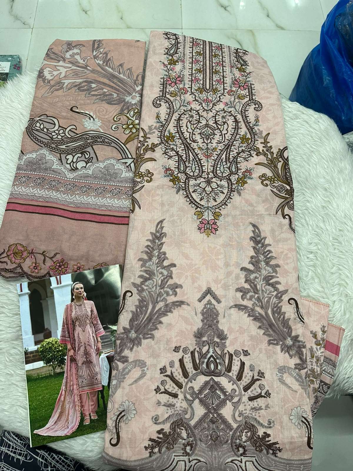 Falah Premium Cotton Colleciton Code - 50186 By Falah Designer Suits - 03
