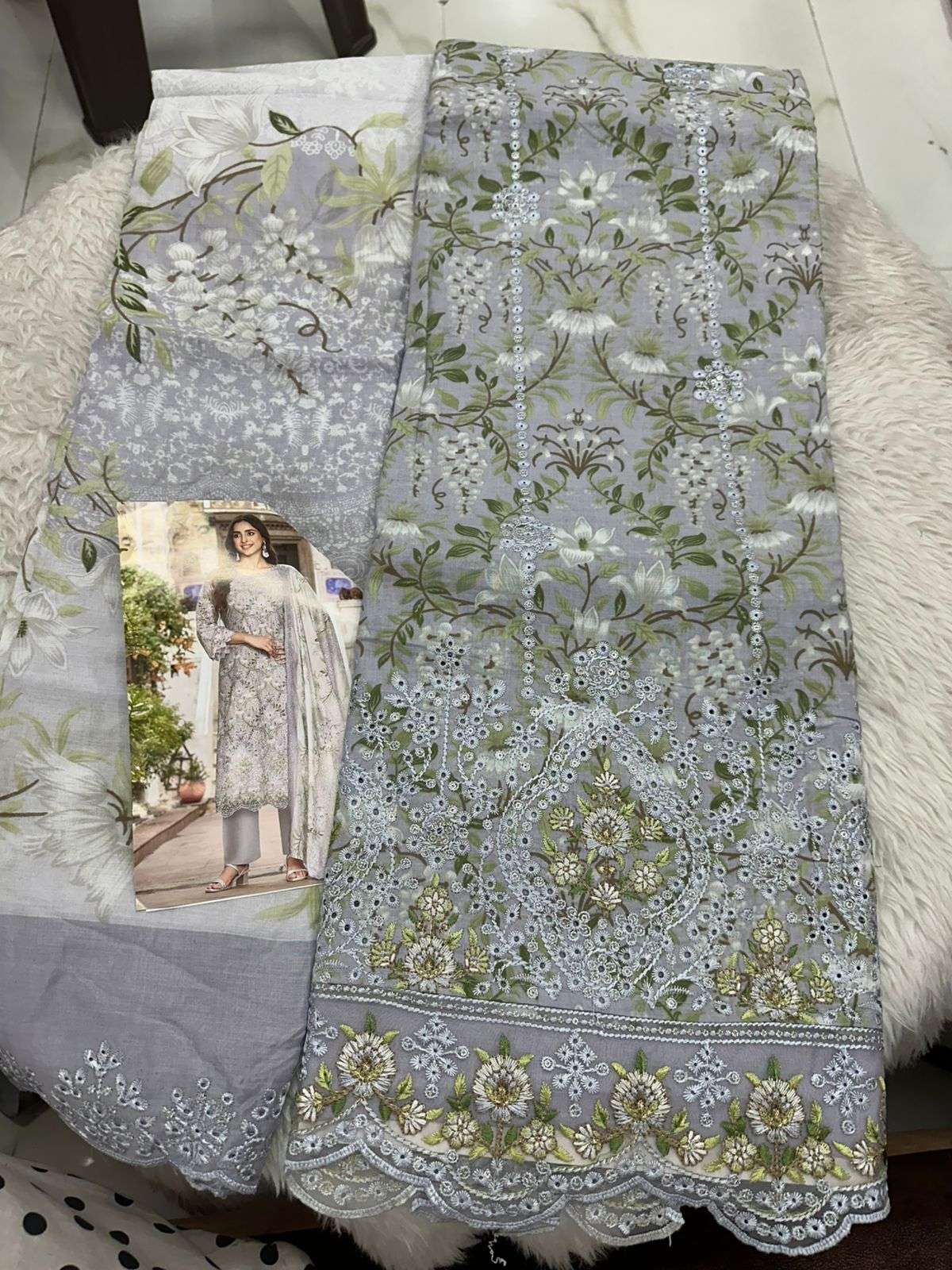 Falah Premium Cotton Collection Code - 50156 By Falah Designer Suits - 01 - 06