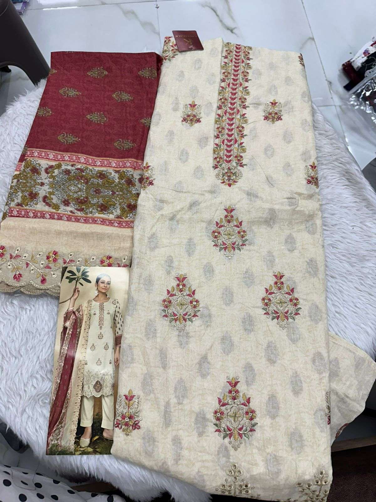 Falah Premium Cotton Collection Code - 50157 By Falah Designer Suits - 03