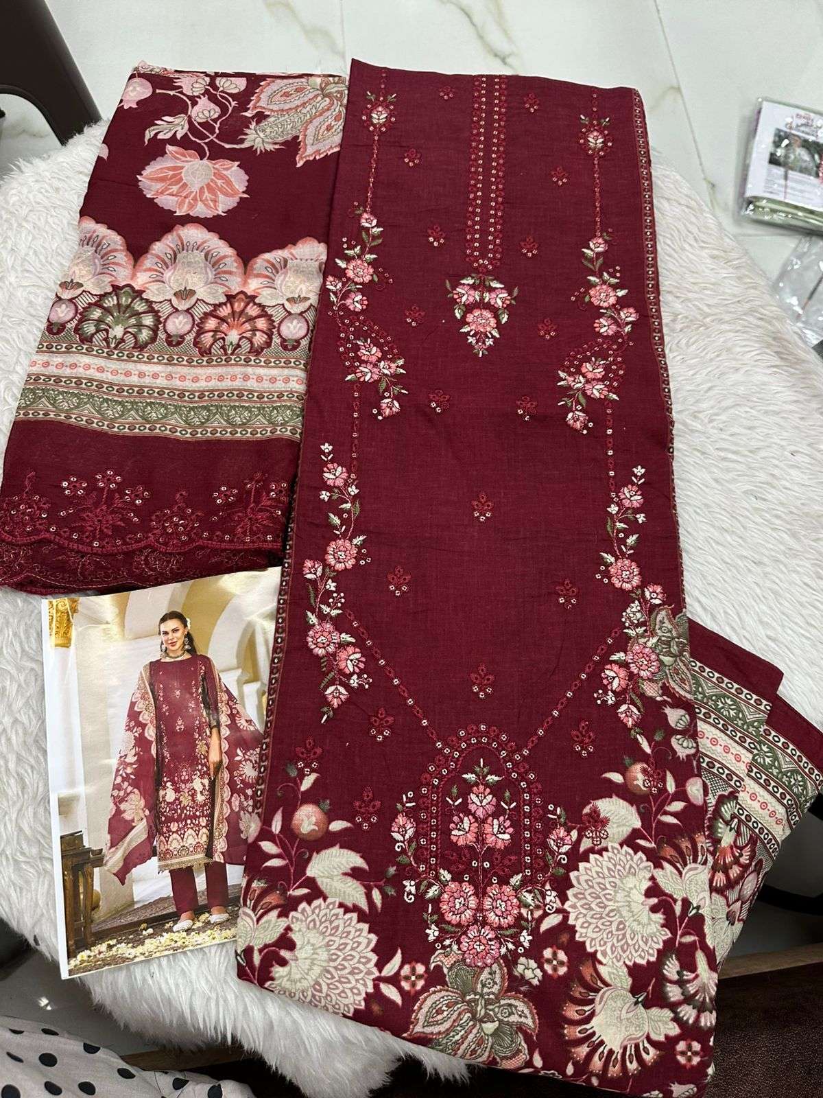 Falah Premium Cotton Collection Code - 50158 By Falah Designer Suits - 02