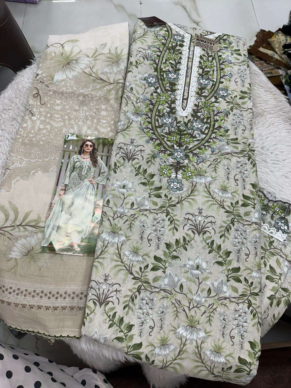 Falah Premium Cotton Collection Code - 50159 By Falah Designer Suits - 01