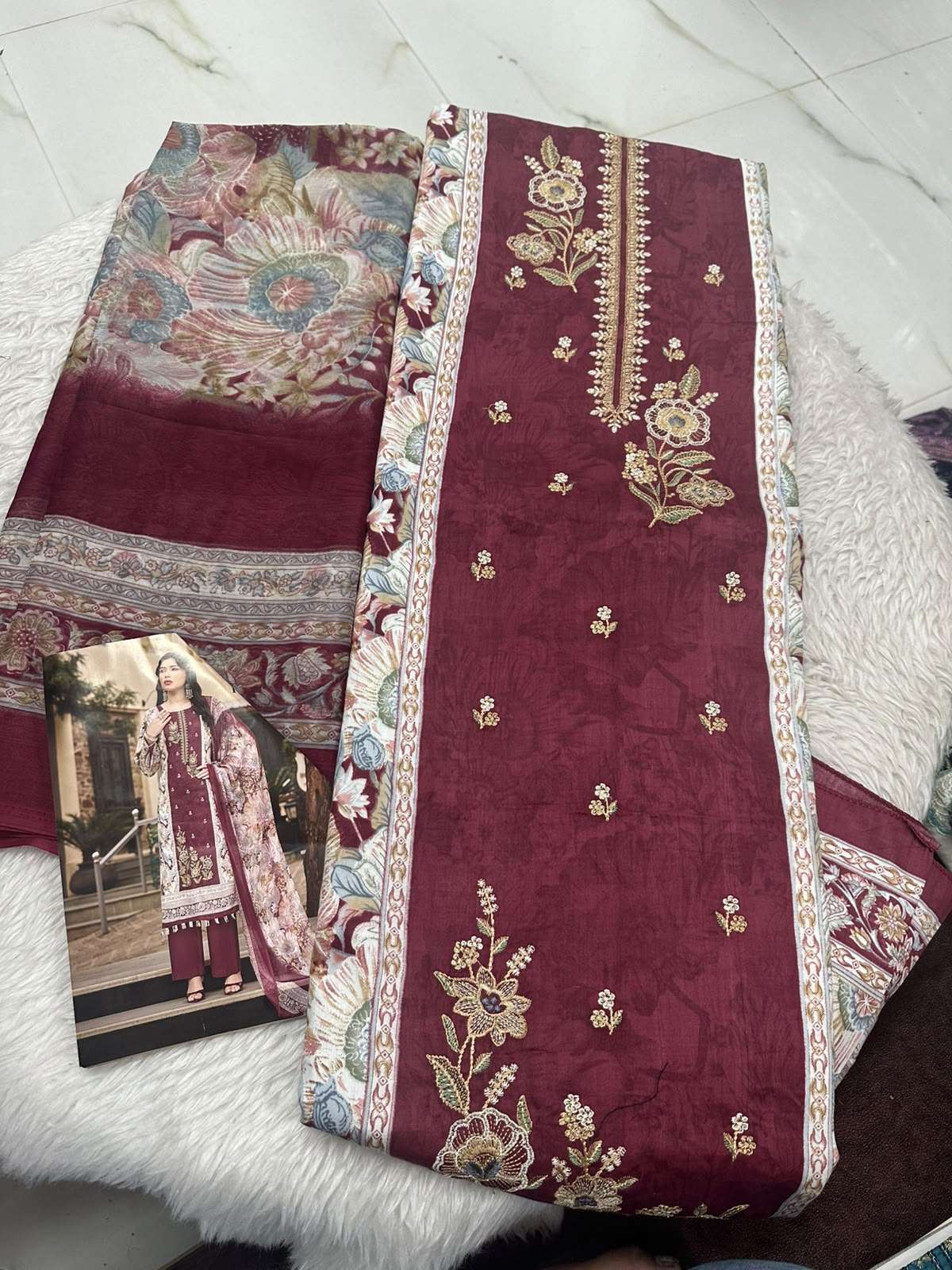 Falah Premium Cotton Collection Code - 50172 By Falah Designer Suits - 01 - 08