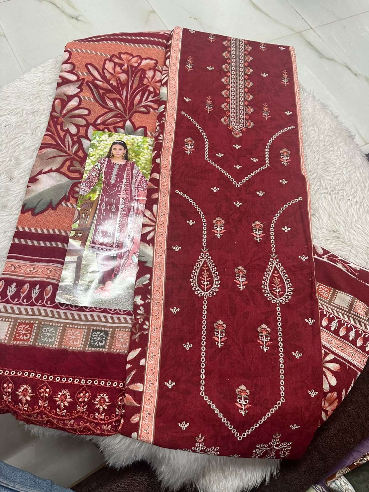Falah Premium Cotton Collection Code - 50173 By Falah Designer Suits - 06