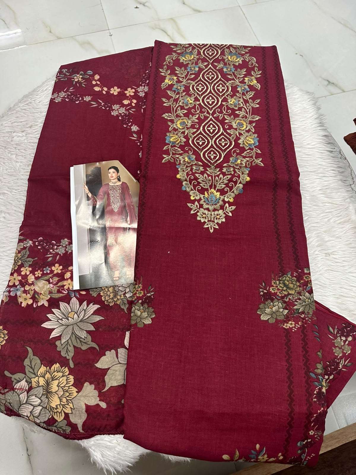 Falah Premium Cotton Collection Code - 50175 By Falah Designer Suits - 01 - 08