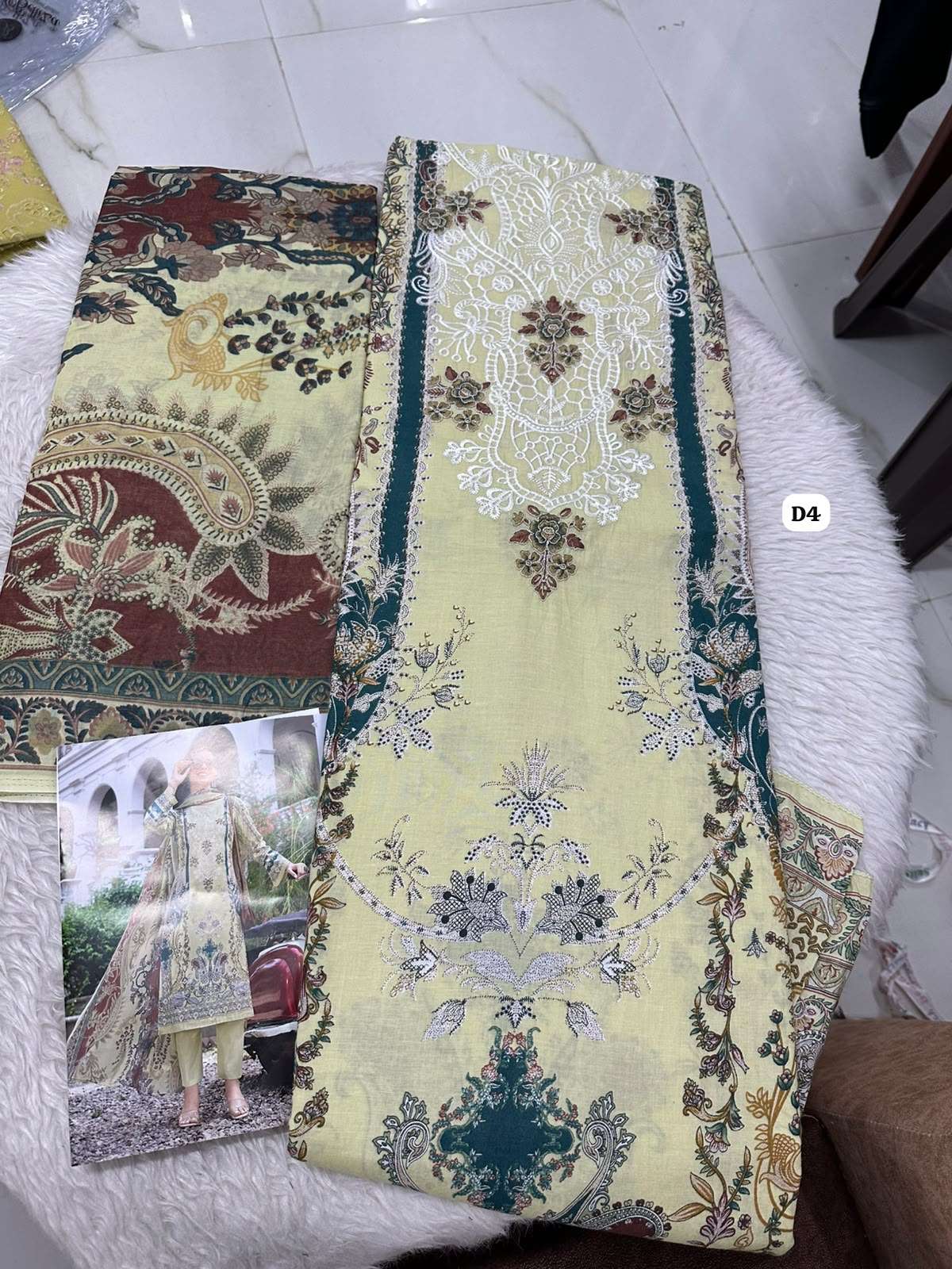 Falah Premium Cotton Collection Code - 50179 By Falah Designer Suits - 05