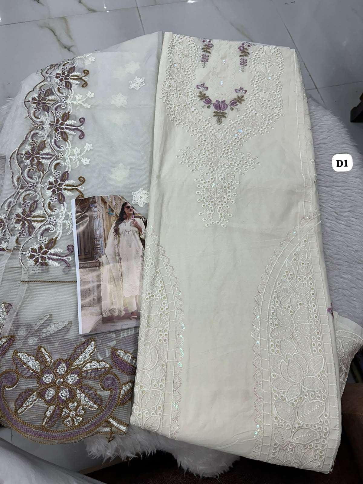 Falah Premium Cotton Collection Code - 50180 By Falah Designer Suits - 01 - 06