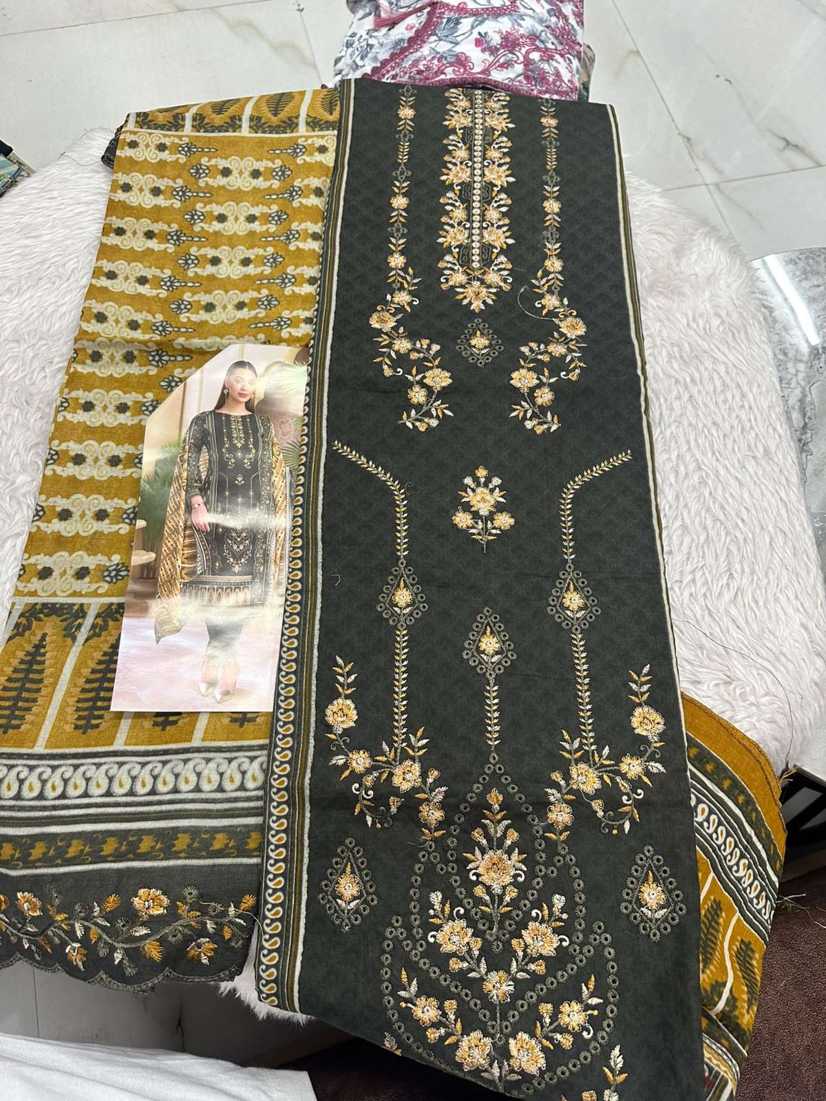 Falah Premium Cotton Collection Code - 50181 By Falah Designer Suits - 01 - 08