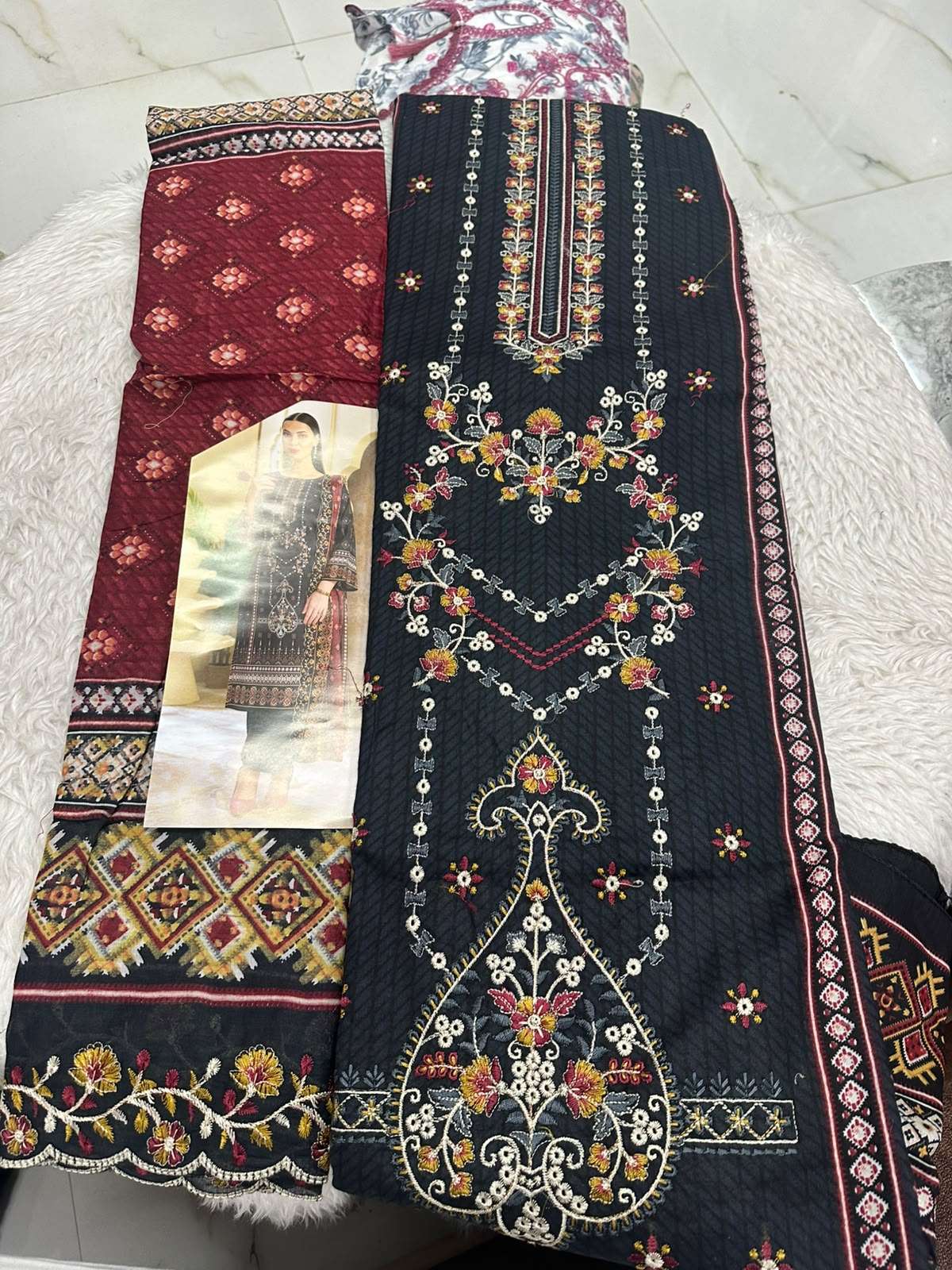 Falah Premium Cotton Collection Code - 50181 By Falah Designer Suits - 02