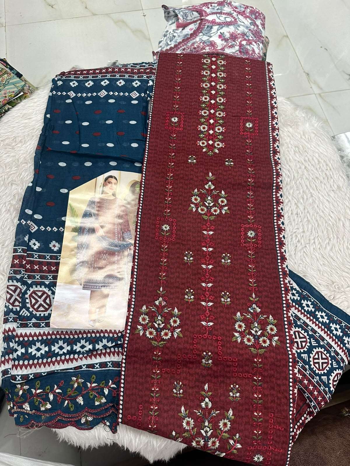 Falah Premium Cotton Collection Code - 50181 By Falah Designer Suits - 07
